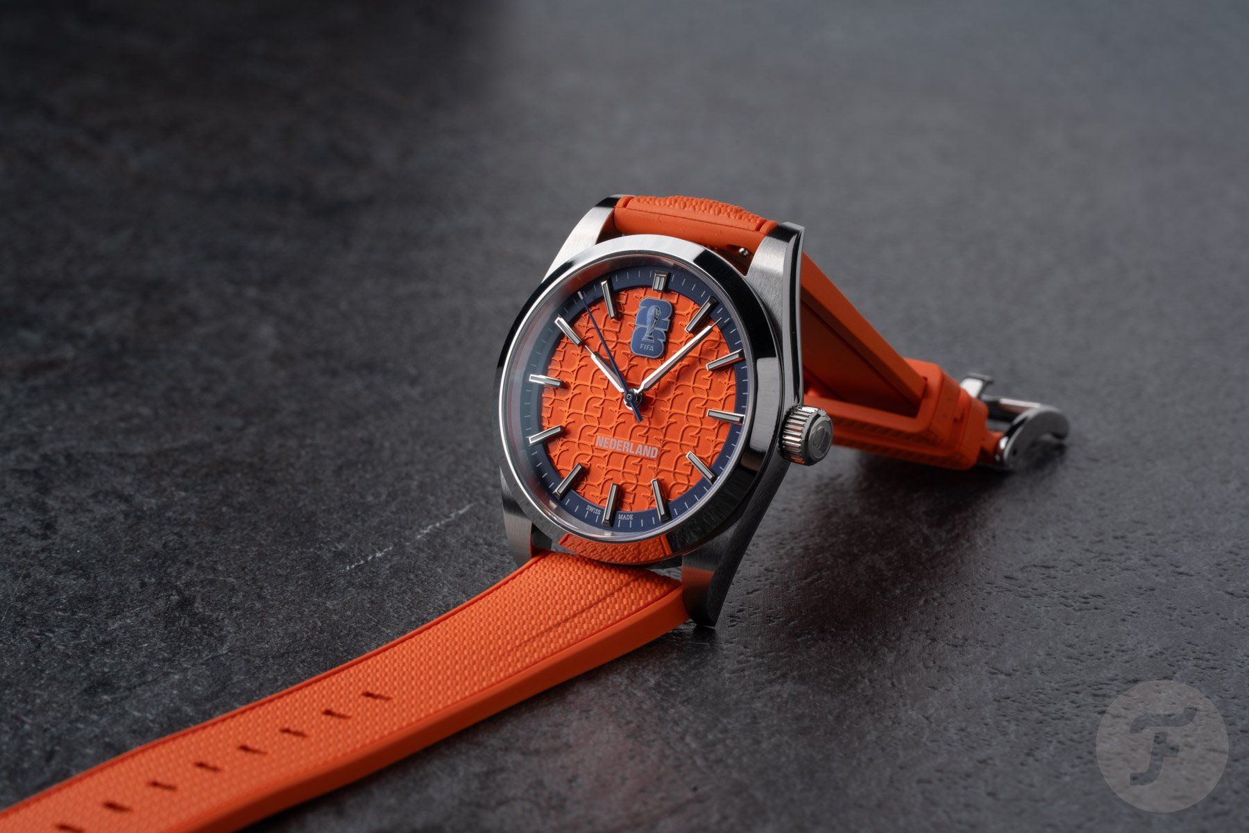 Axia Time World Cup Watches netherlands edition propped up