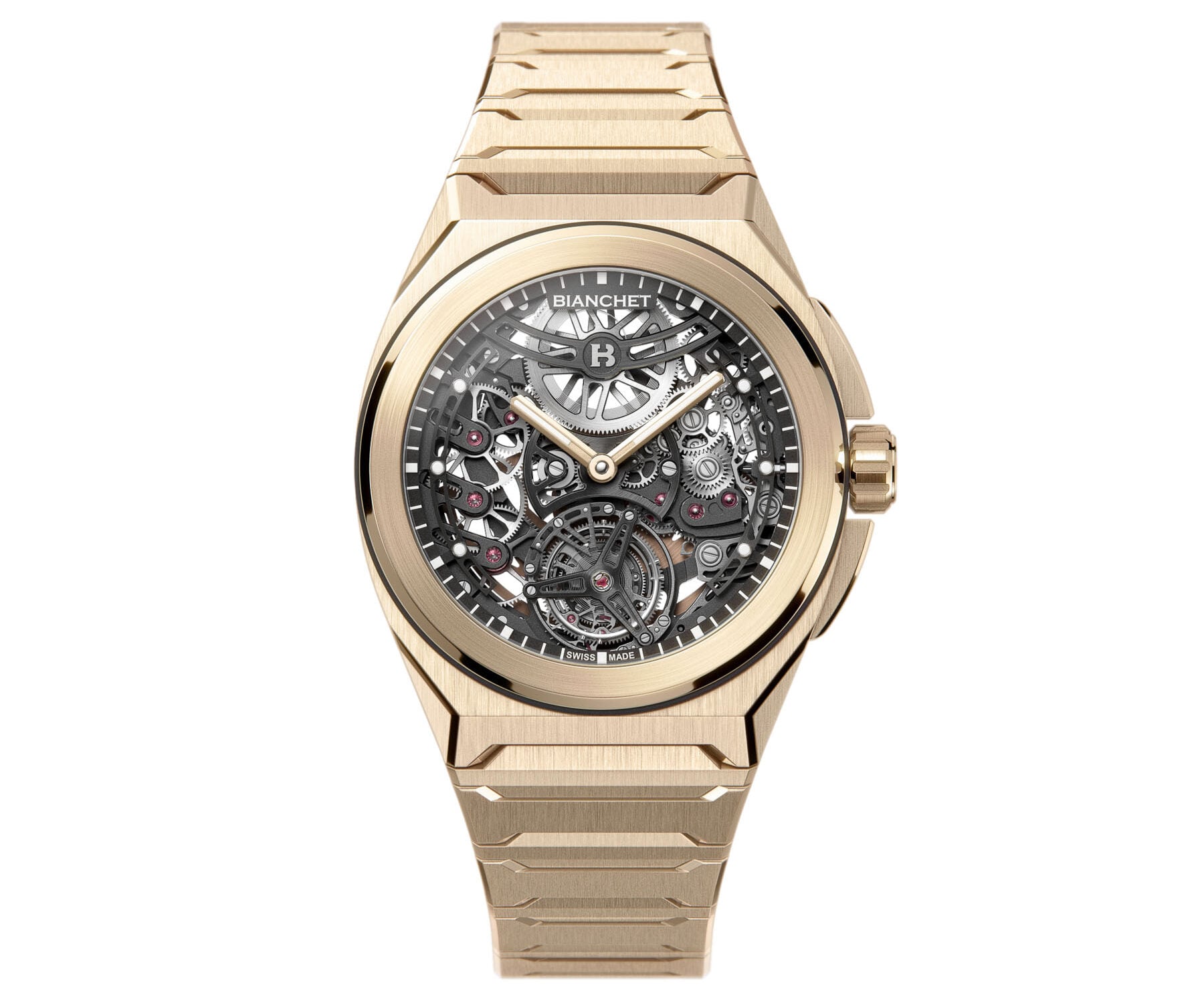 Bianchet Rotondo UltraFino Rose Gold head-on
