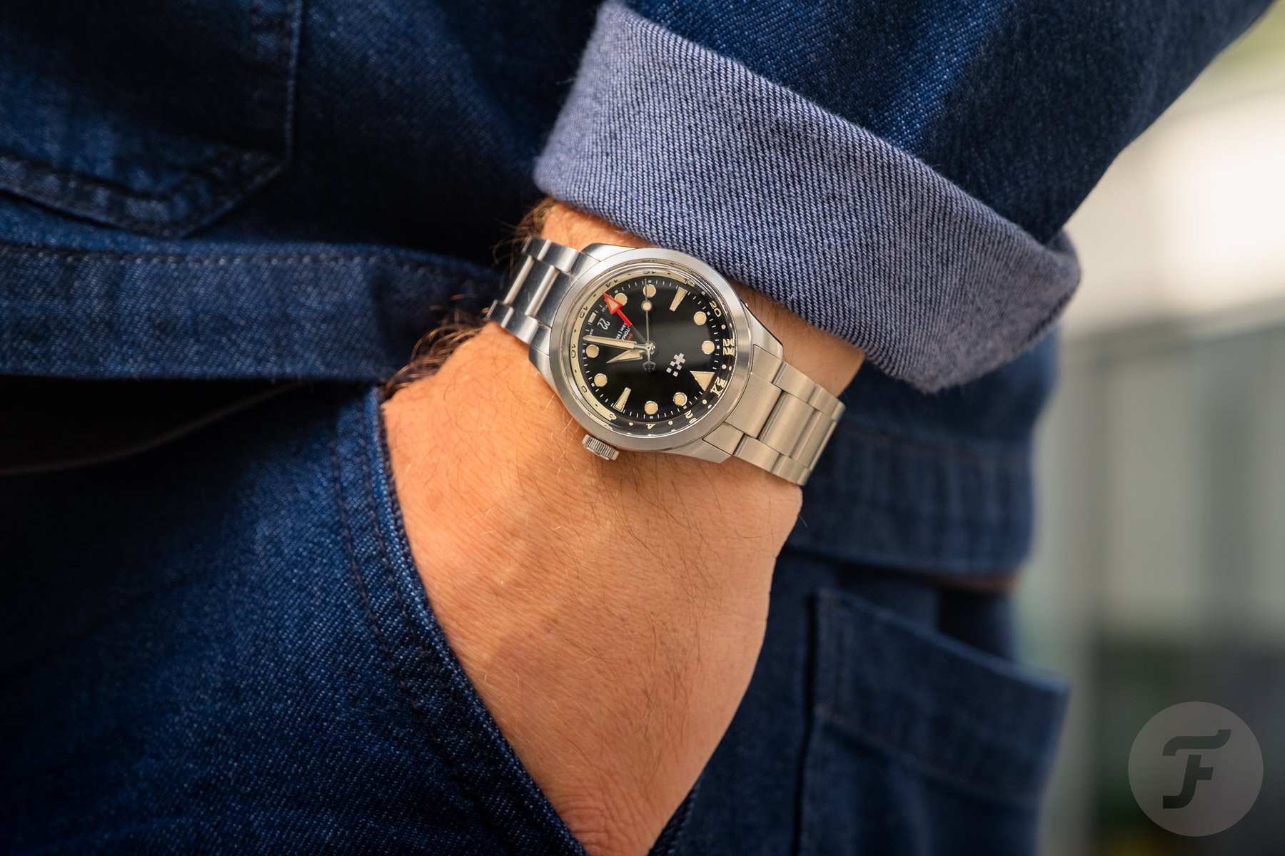Christopher Ward C65 Dune GMT pocket shot