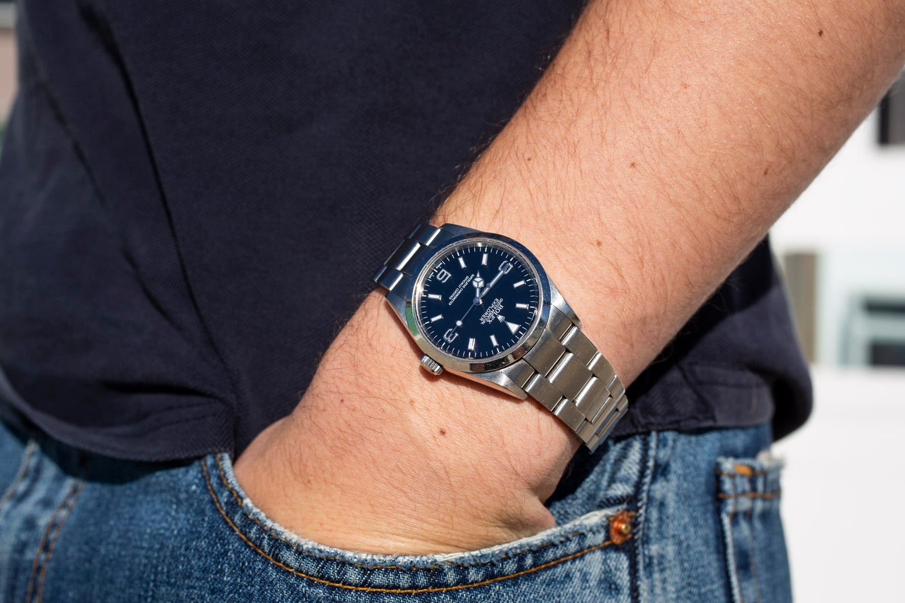 Rolex Explorer ref. 114270 pocket shot
