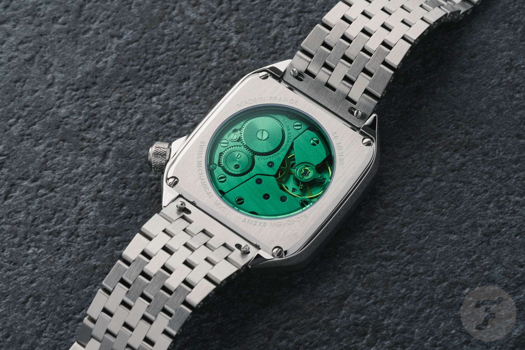 March LA.B AM2 XS Grall case back and movement