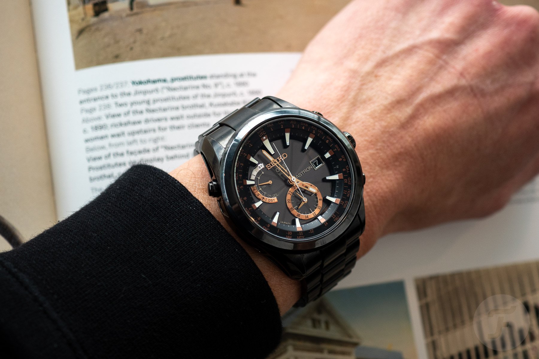 2012 Seiko Astron GPS Solar SAST001 on the wrist