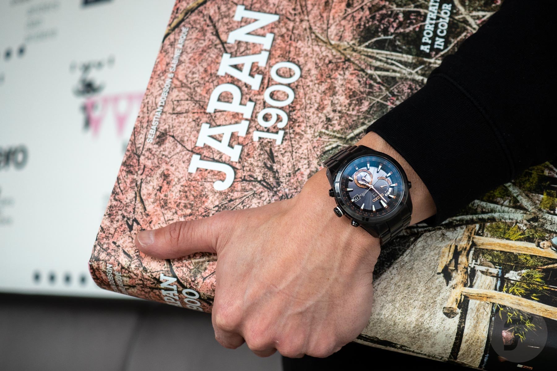 Seiko Astron GPS Solar SAST001 on the wrist