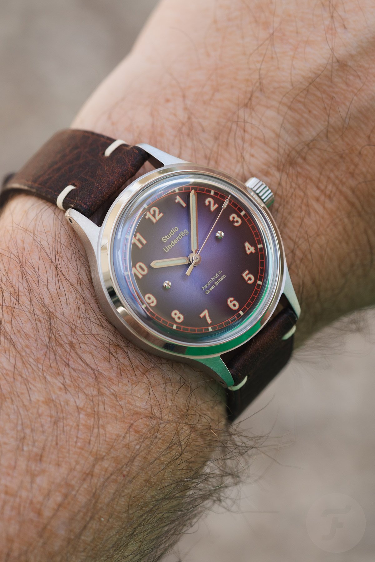 Studio Underdog 02Series Nightshade on wrist