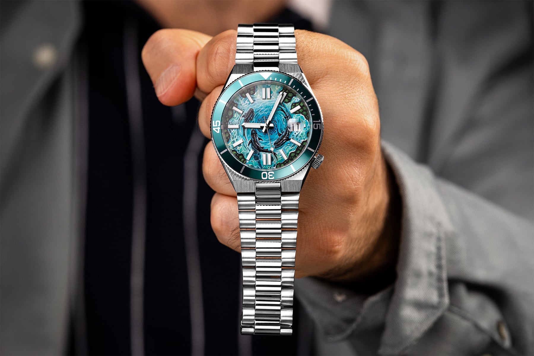 IFL Watches Citizen Tsuyosa Shore Mako in hand, head on