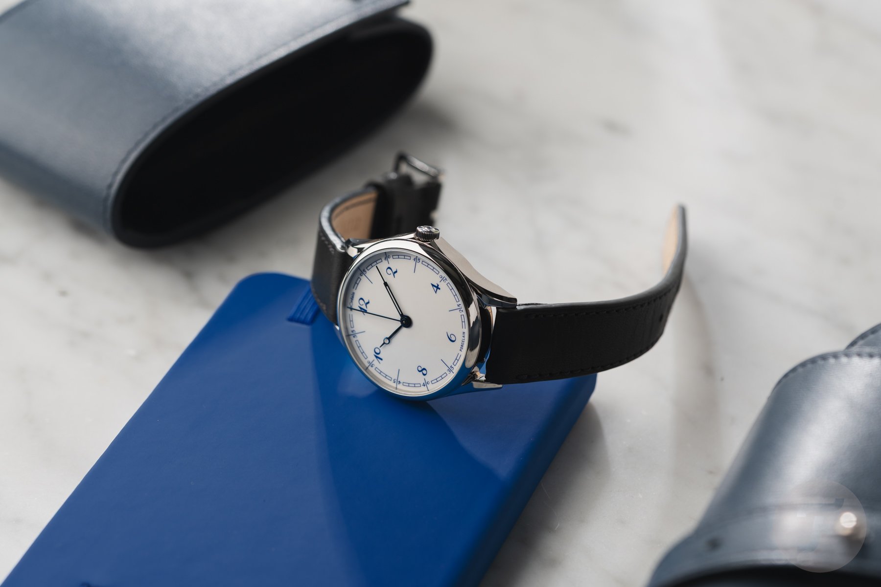 anOrdain Model 1 Porcelain × Kia Tasbihgou on its side, crown up