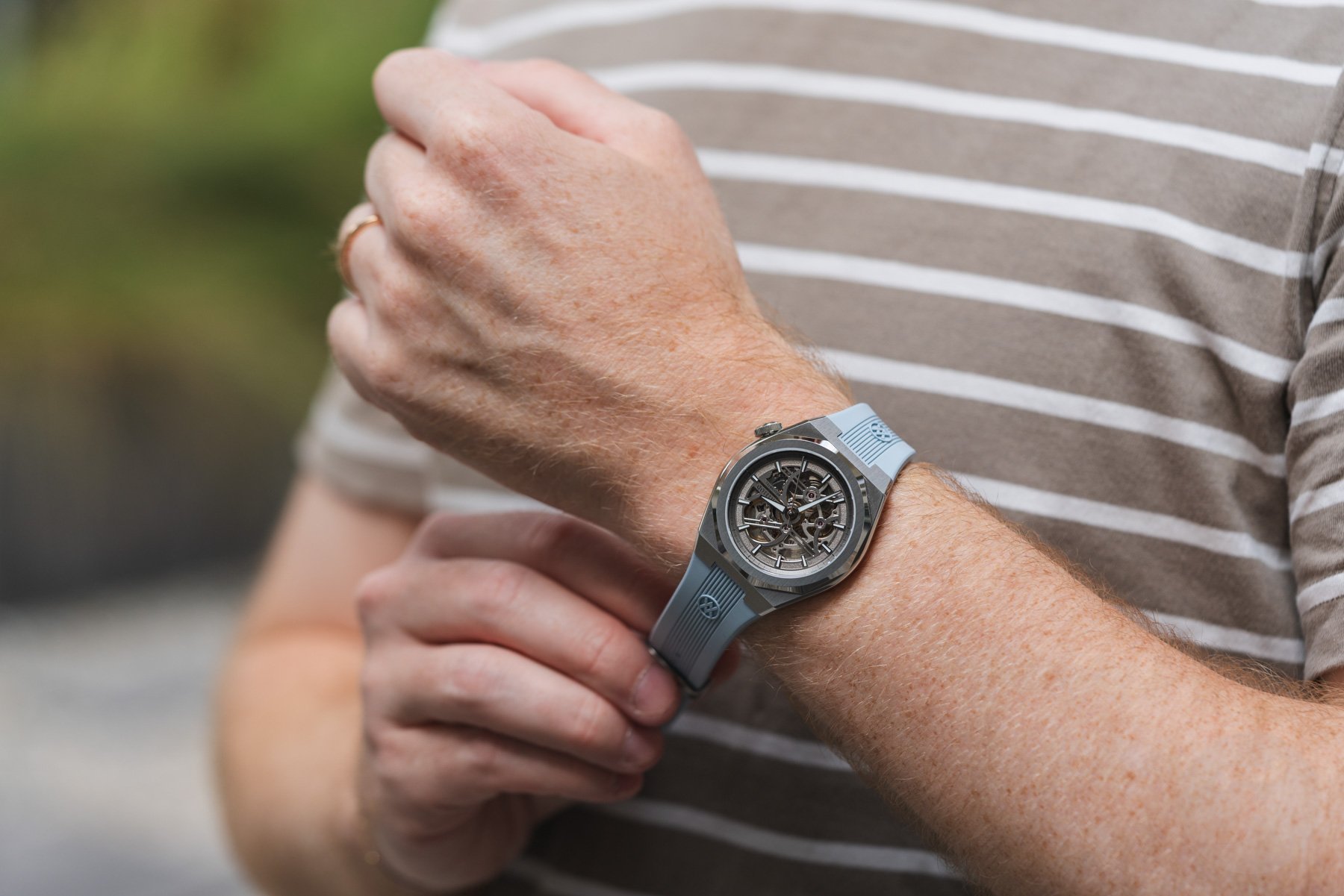 Wristshot of the BA11OD Chapter 7 Skeleton