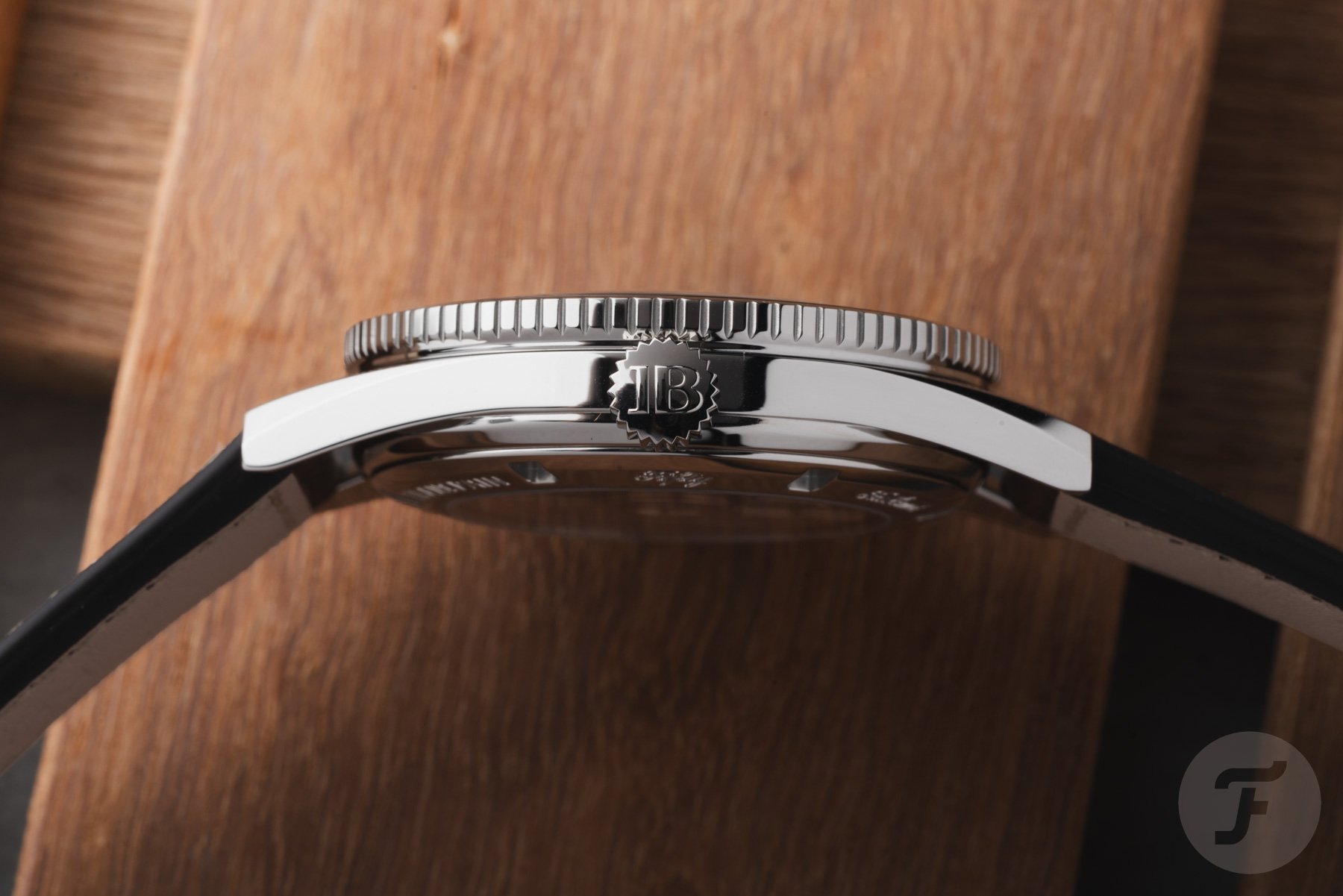 Blancpain Fifty Fathoms Bathyscaphe 70th Anniversary profile, crown side