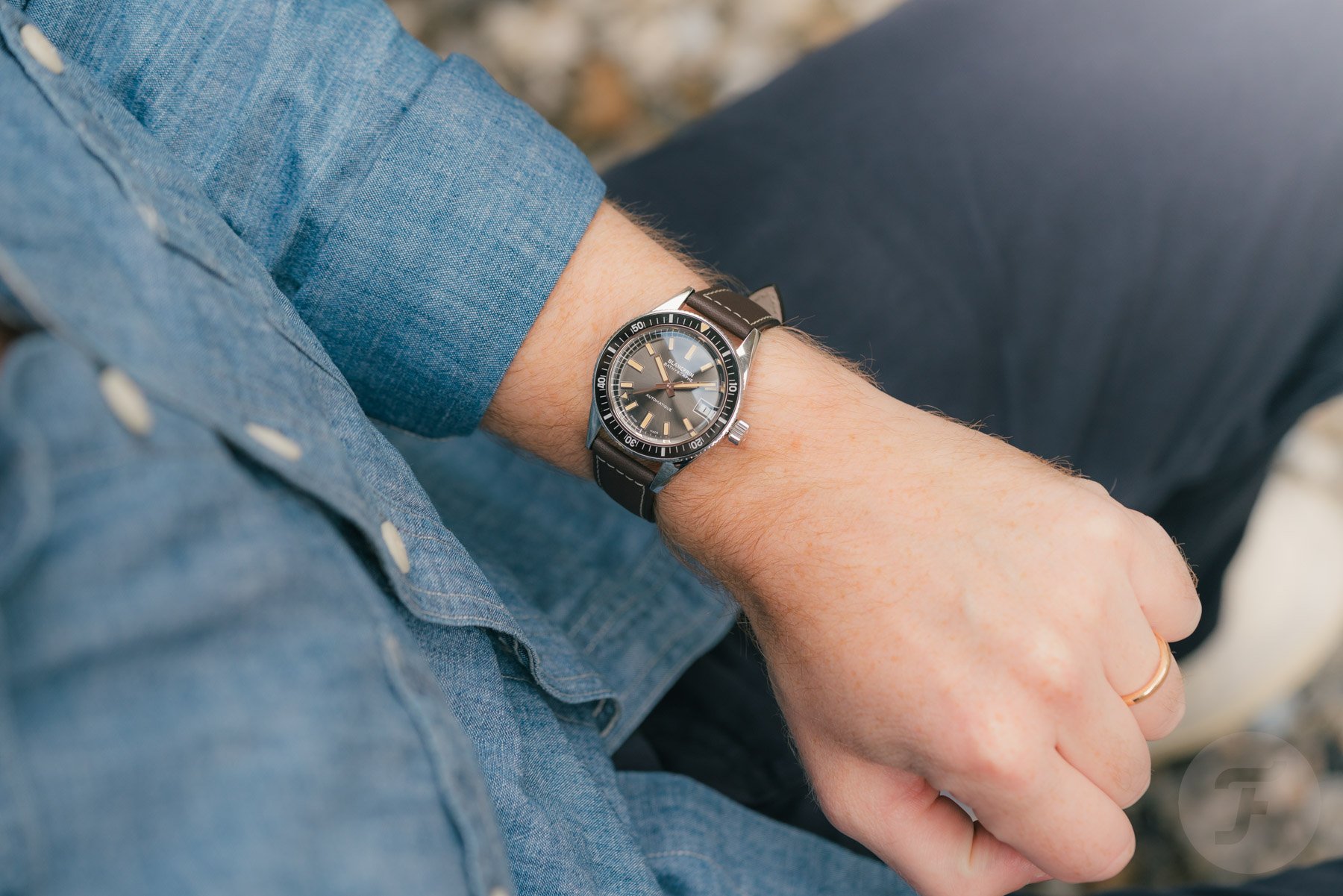 Blancpain Fifty Fathoms Bathyscaphe 70th Anniversary on wrist