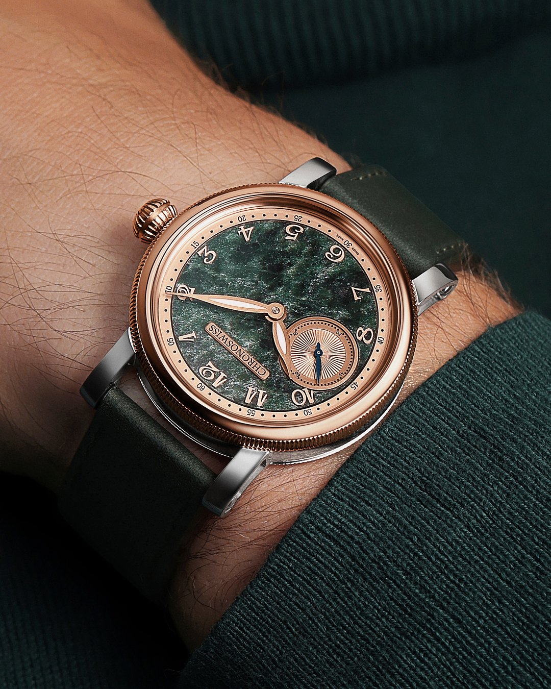 Chronoswiss Small Second Serpentine on wrist