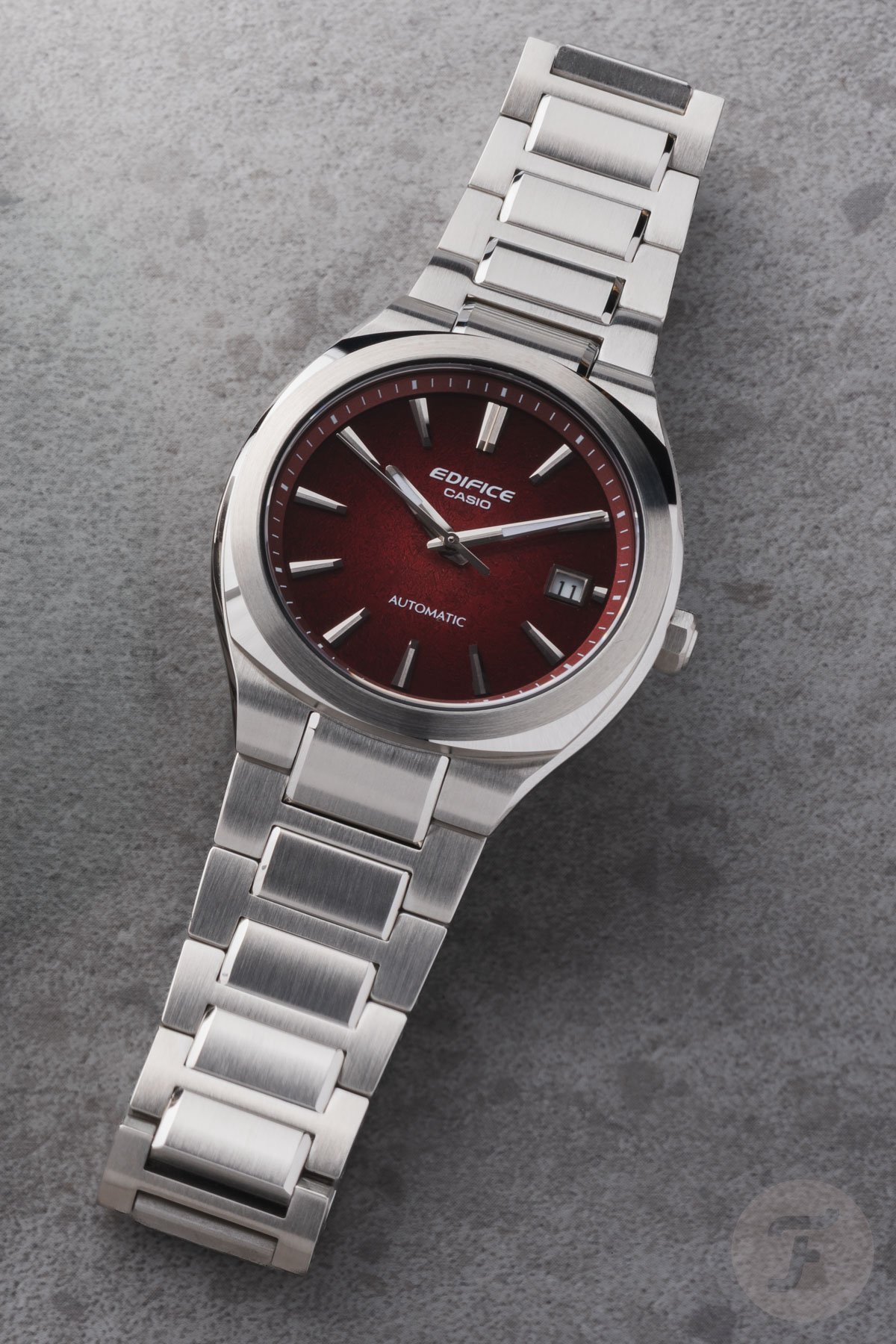 Red-dialed Casio Edifice Automatic EFK-200