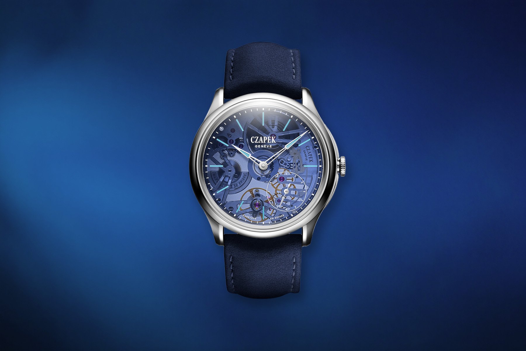 Czapek Promenade Transparencies Aqua Blue: Movement and Dial Harmony