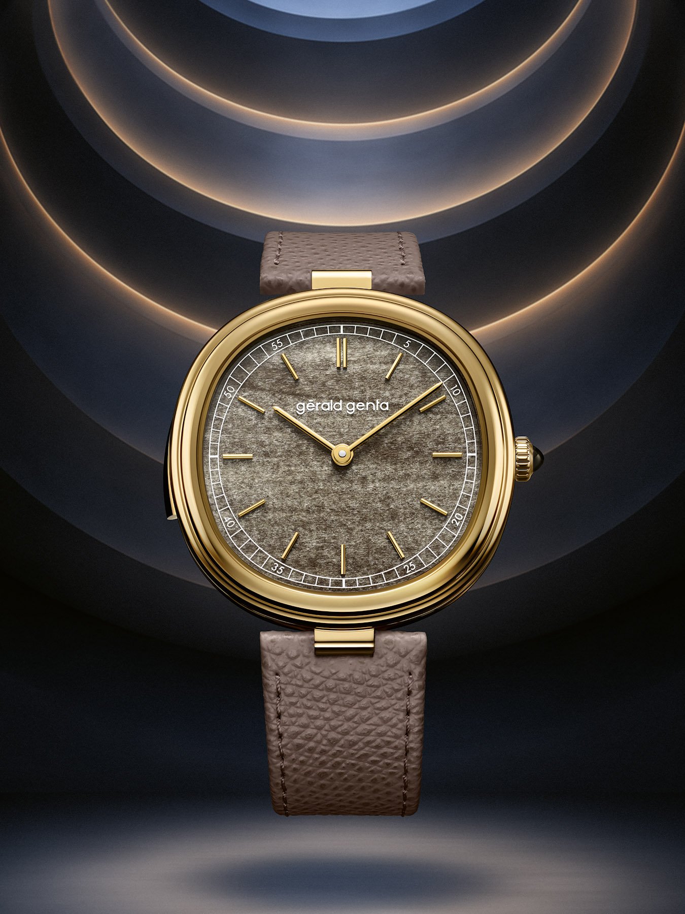 Gérald Genta Geneva Minute Repeater Golden Obsidian head on