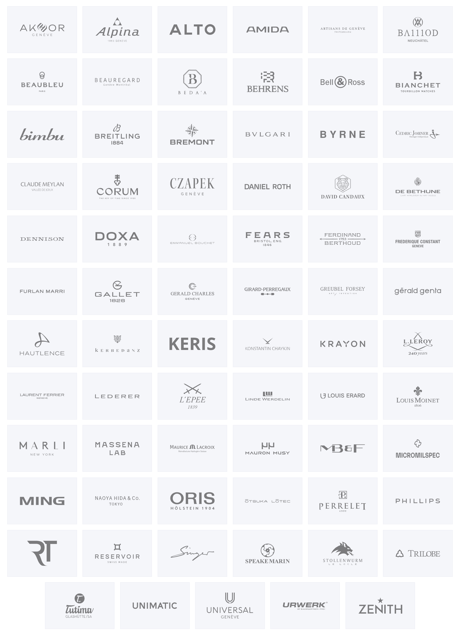 brands presenting at Geneva Watch Days 2026