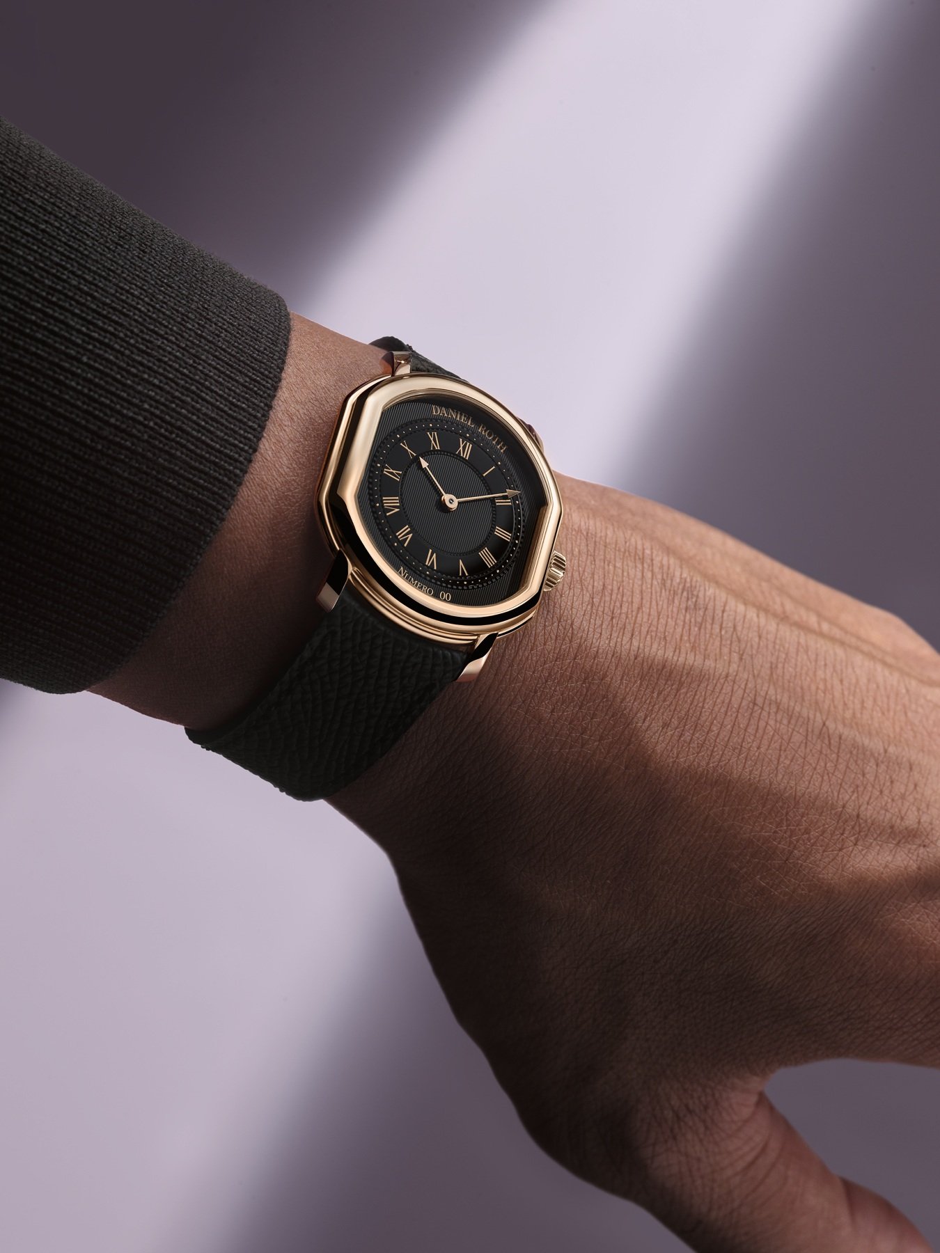 Daniel Roth Extra Plat Rose Gold Gilt on wrist