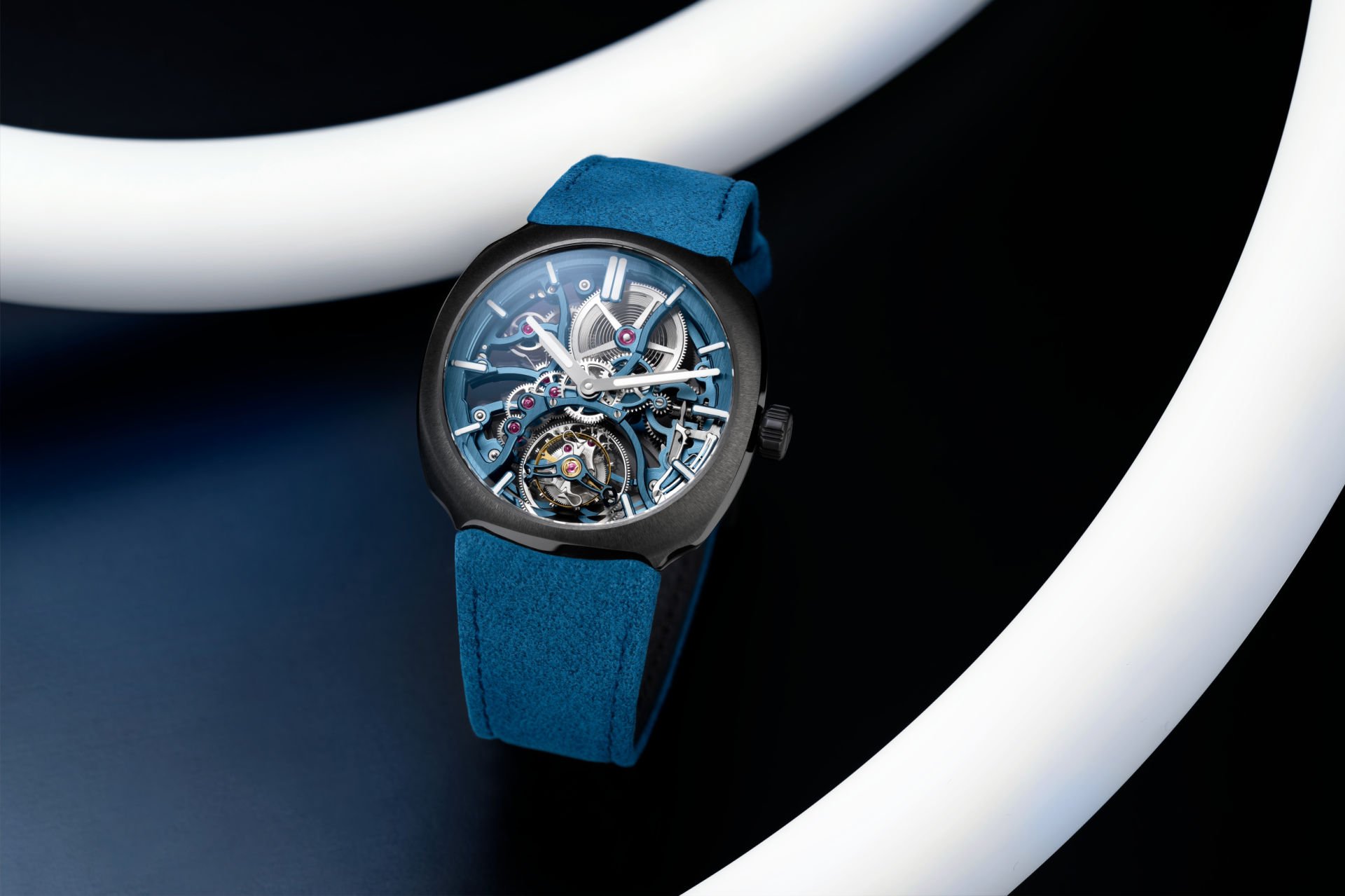A Ceramic Makeover For The H. Moser & Cie. Streamliner Tourbillon Skeleton - An Alpine Limited Edition