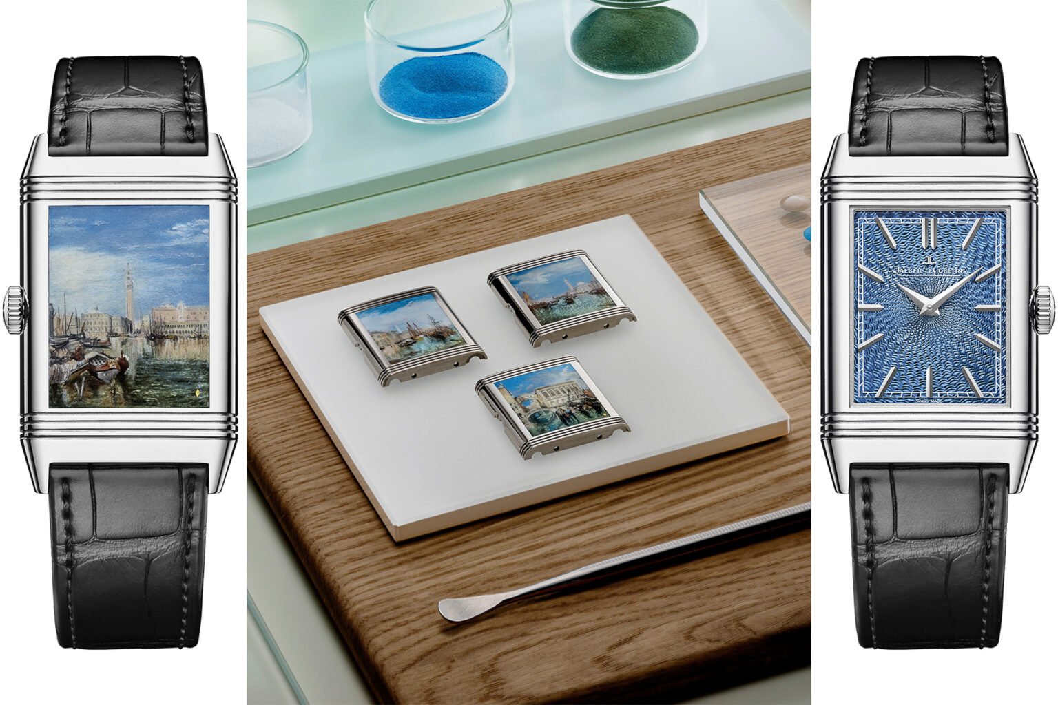 Jaeger-LeCoultre Reverso Tribute Enamel "Turner Series" header collage