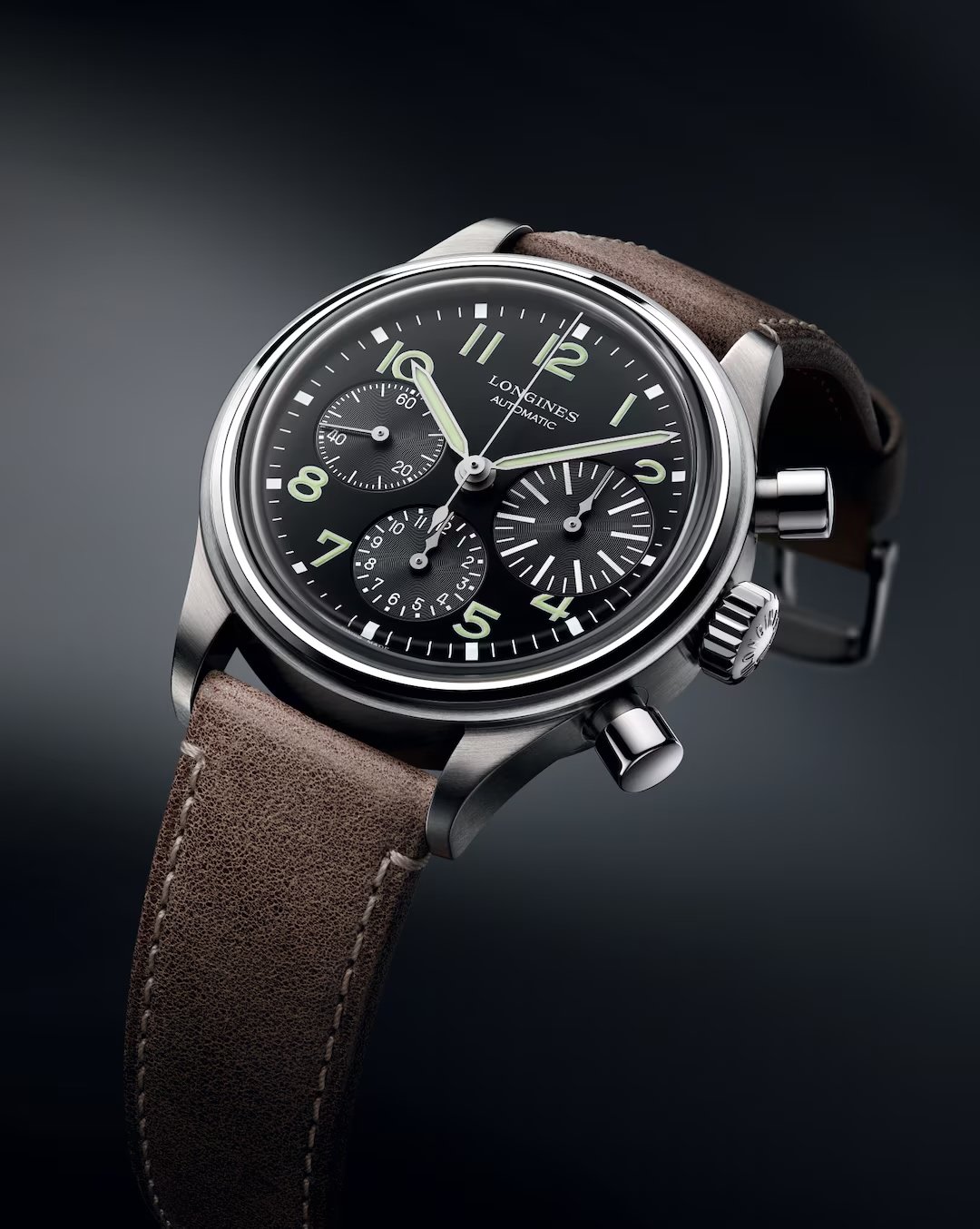 steel Longines Avigation Bigeye
