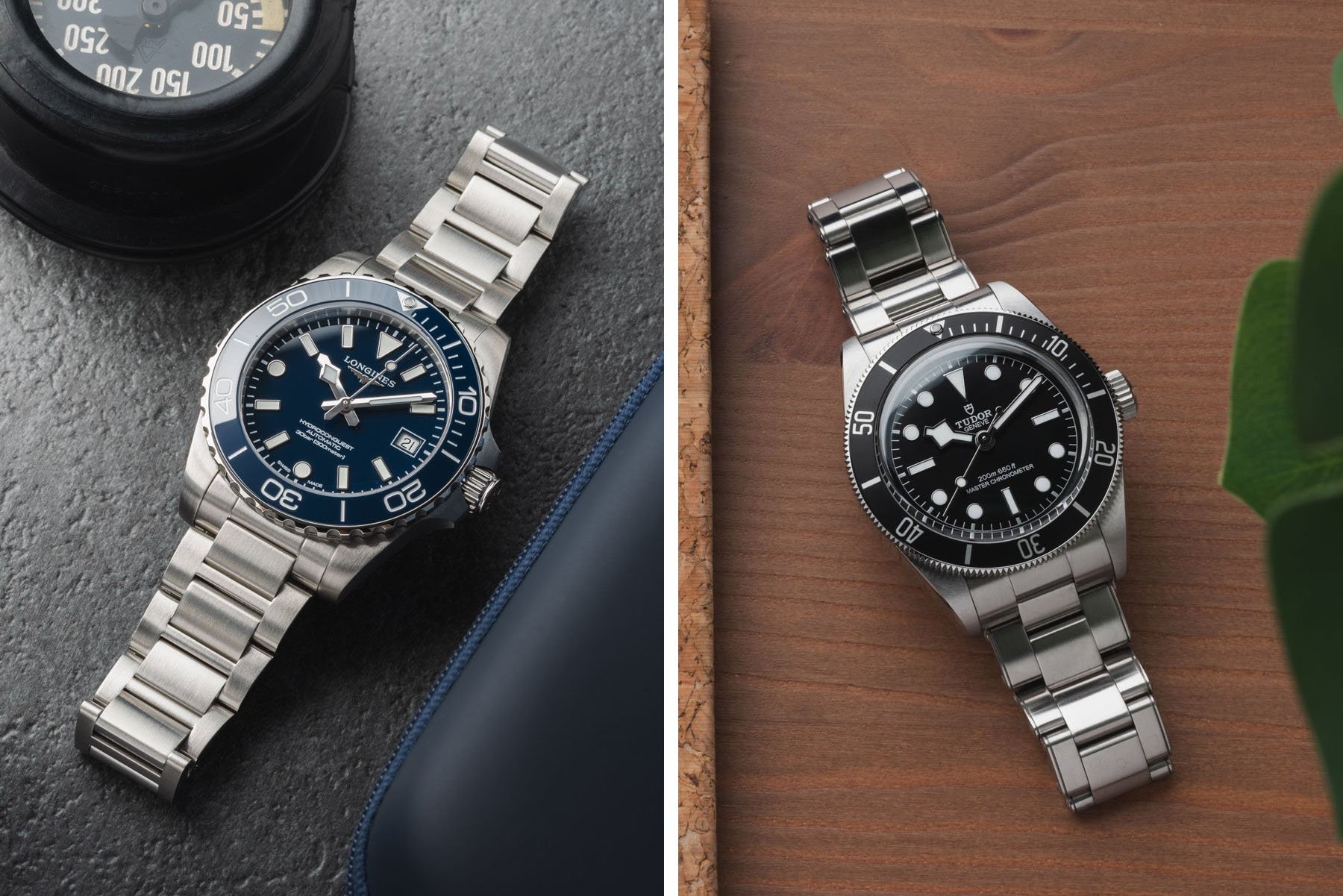Longines Hydroconquest vs Tudor Black Bay Monochrome Showdown