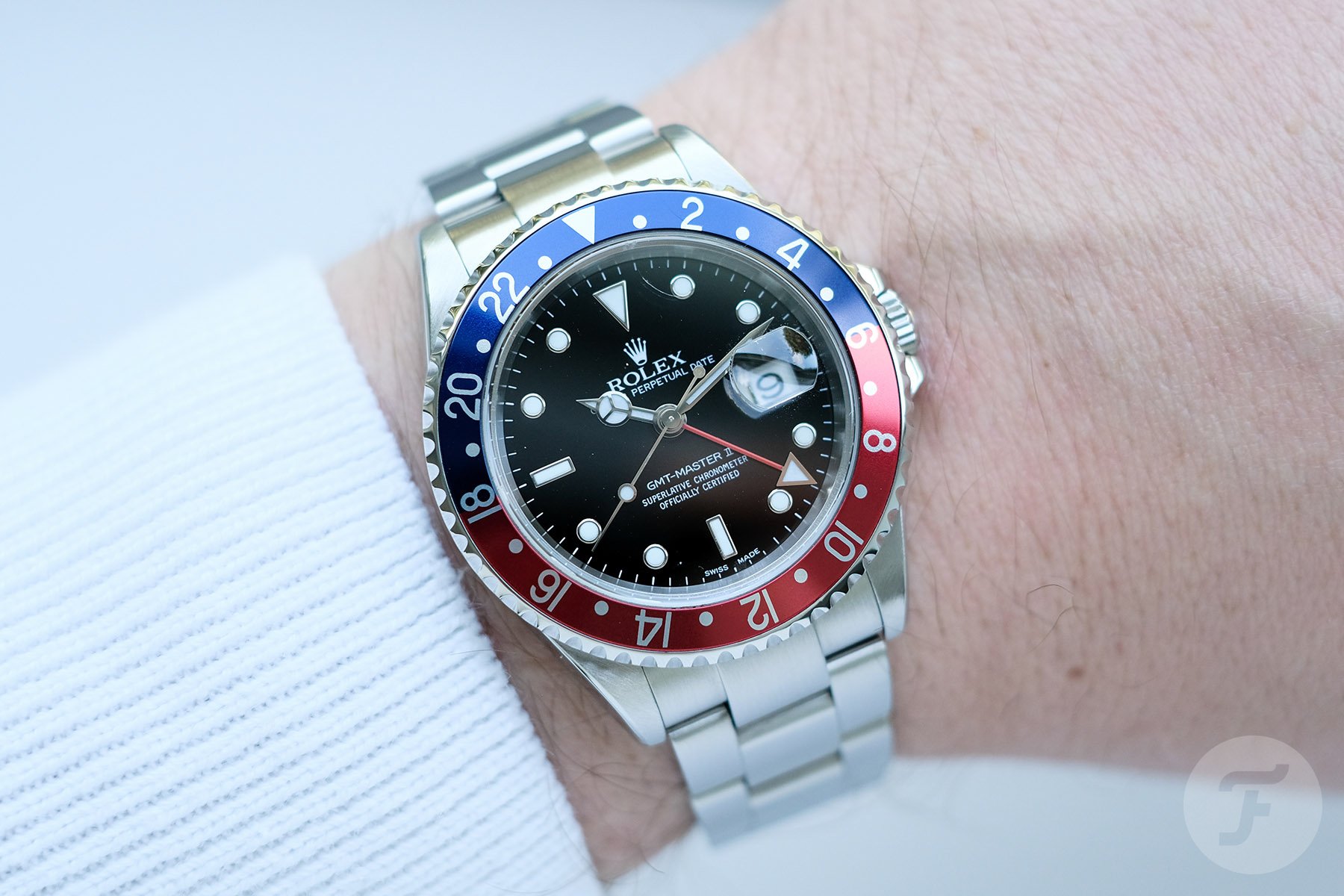 Rolex GMT-Master II 16710 wrist shot