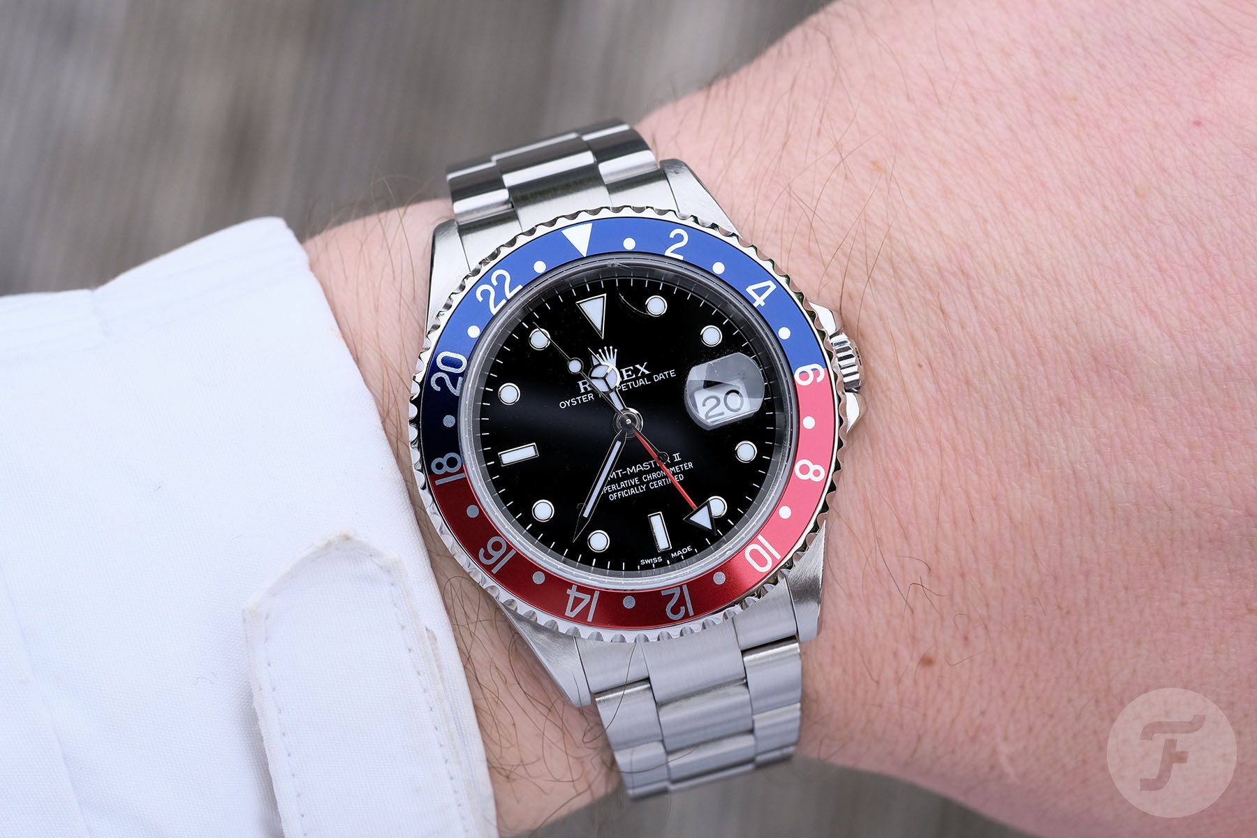 Rolex GMT-Master II 16710 wrist shot