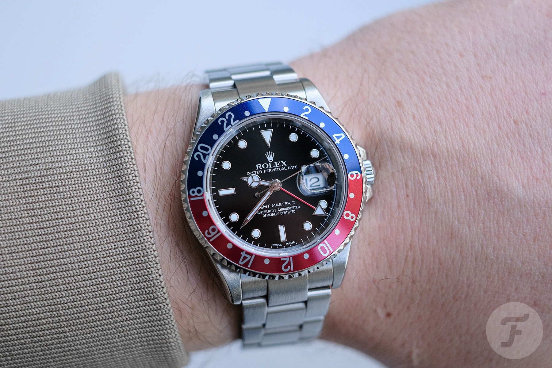 Rolex GMT-Master II 16710 wrist shot