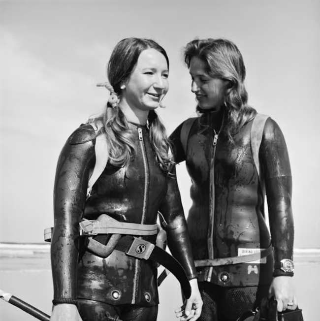 Ann Hartline wearing a Seiko 6105-8000