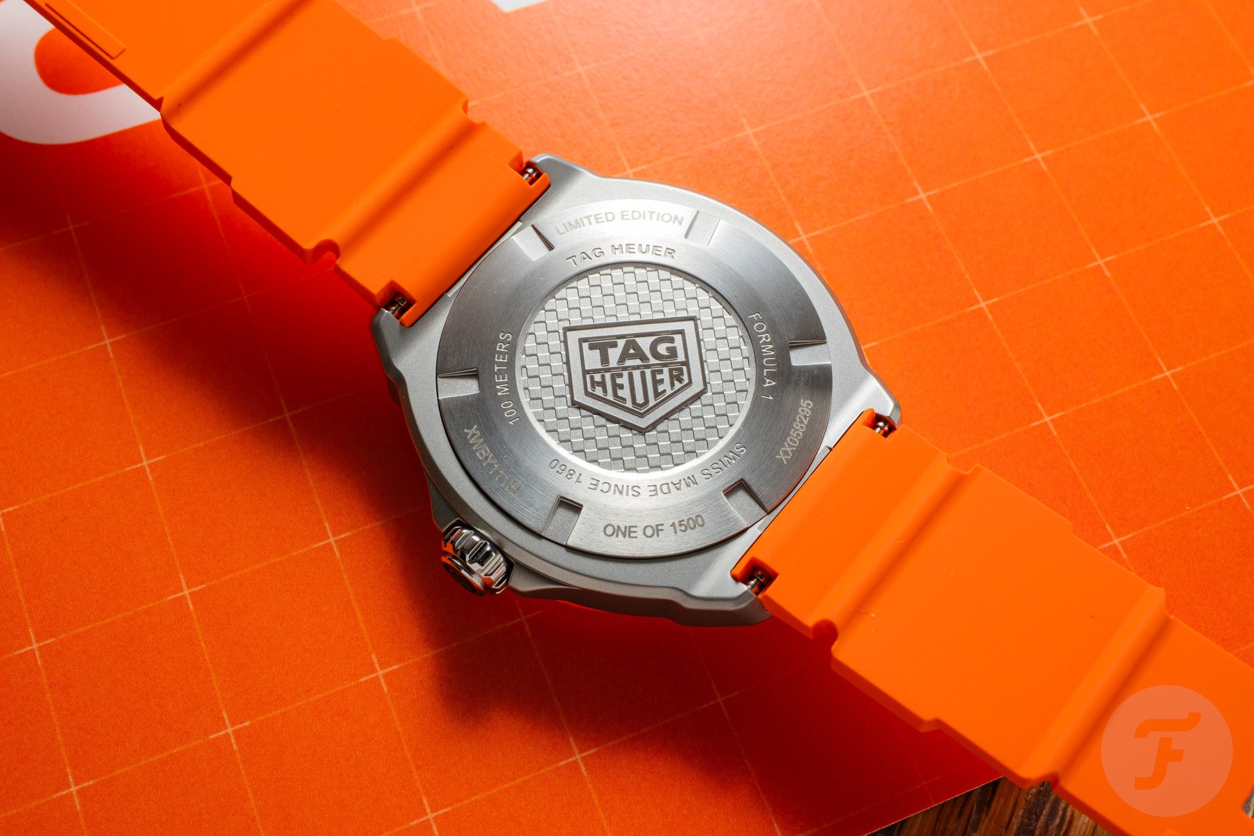 TAG Heuer Formula 1 Solargraph Zandvoort case back