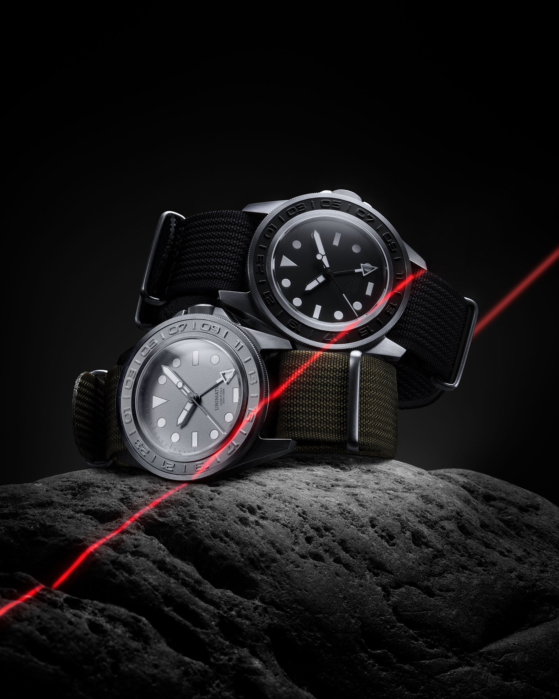 Unimatic Modello Uno GMT ref. U1-GMT-AEB and U1-GMT-AEG