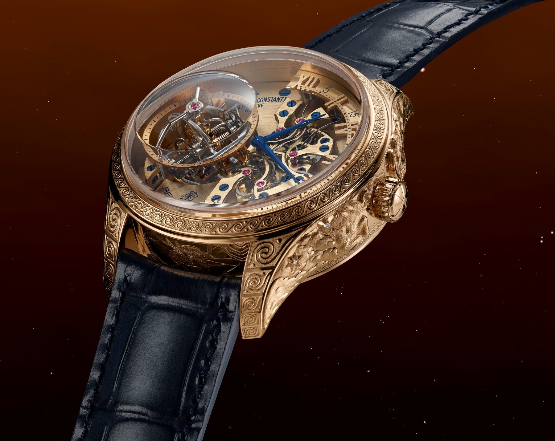 Rose gold Vacheron Constantin Les Cabinotiers The one-of-kind Vacheron Constantin Armillary Tourbillon – Myth of the Pleiades