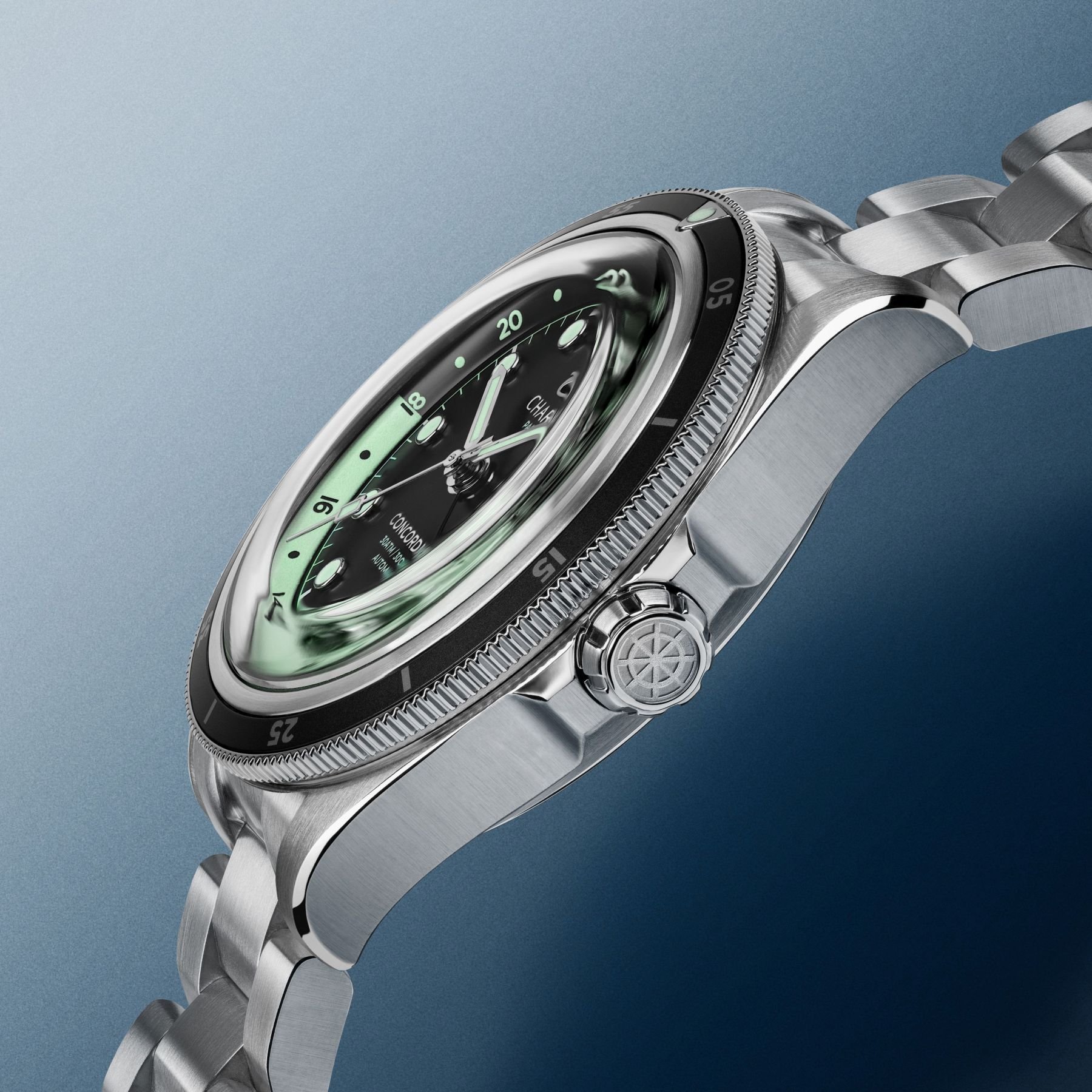 Case profile of the updated Charlie Concordia GMT
