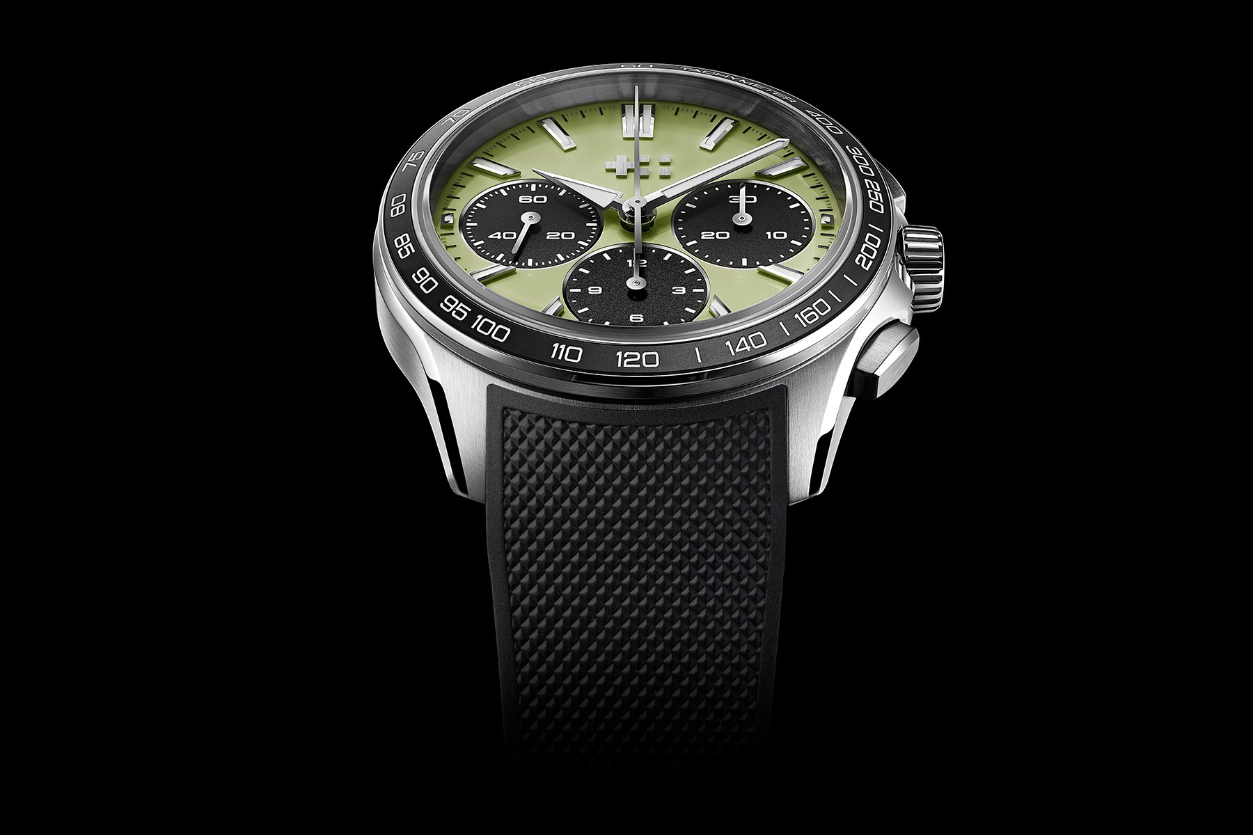 pistachio-dial Christopher Ward C63 Sealander Chronograph cobra shot