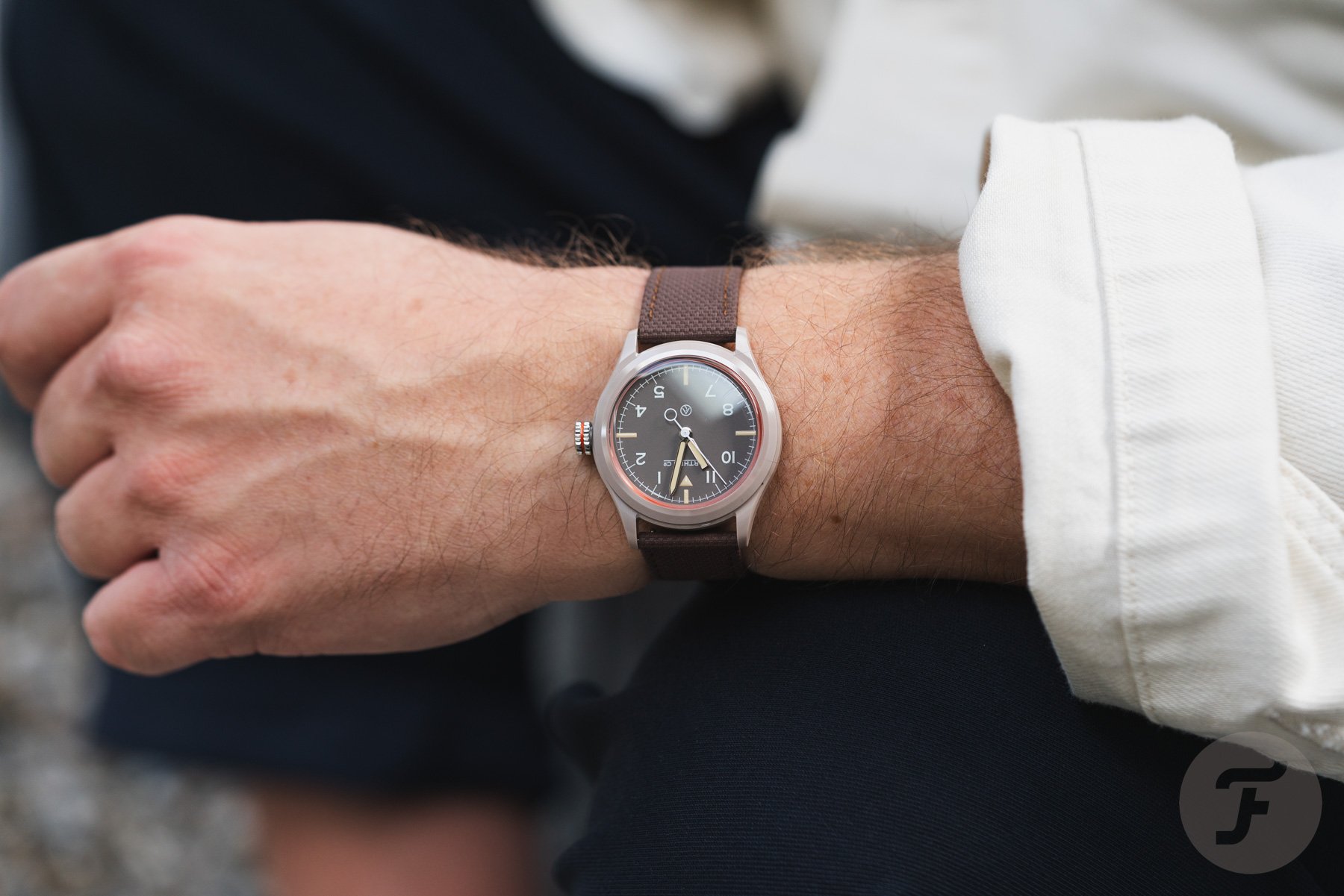 Earthen Co. Summit MK II Dune Devil on wrist