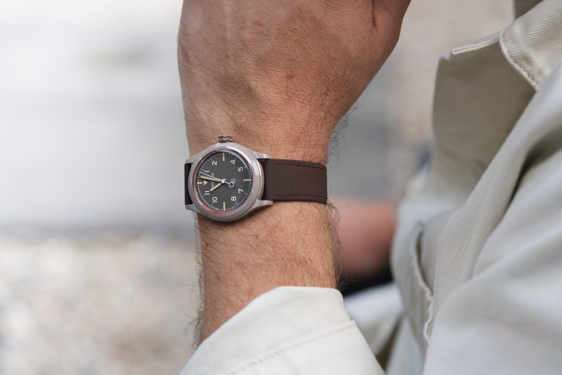 Earthen Co. Summit MK II Dune Devil on wrist