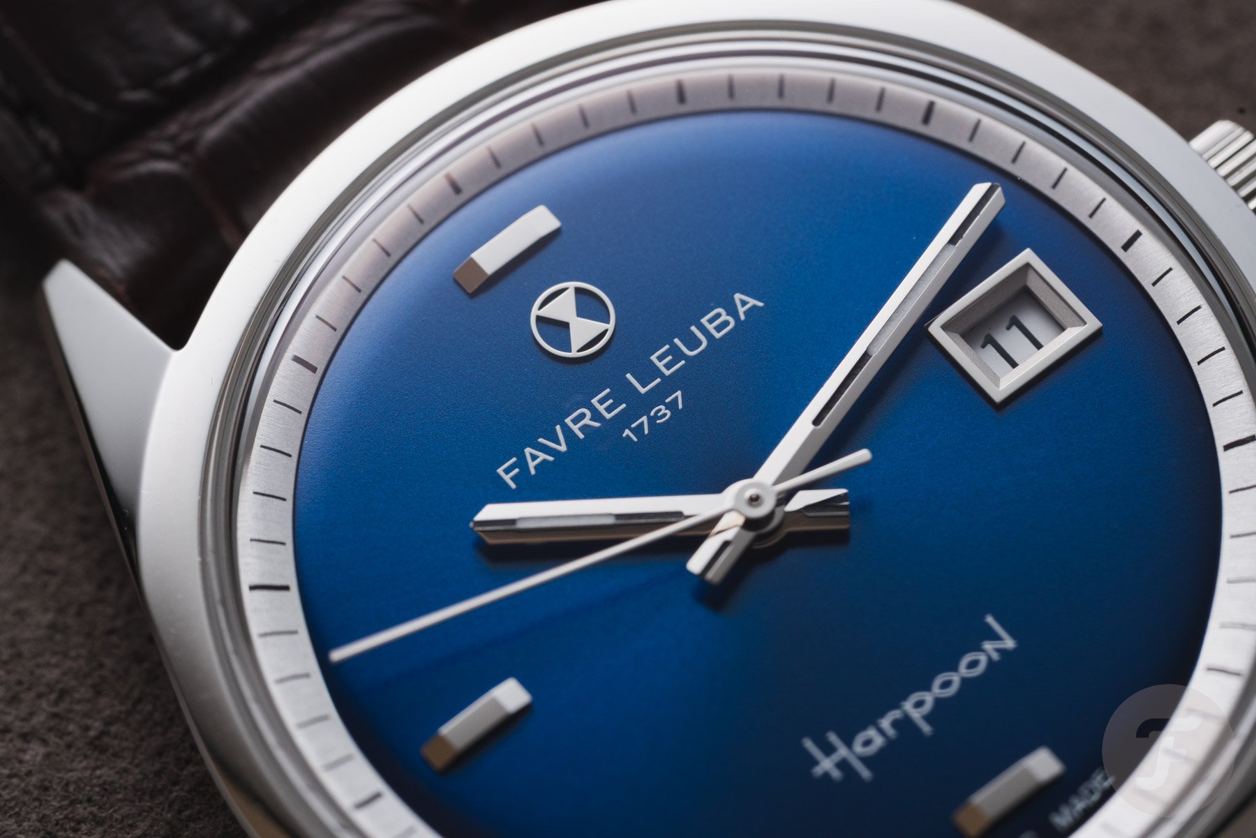 Blue Favre Leuba Harpoon Revival dial