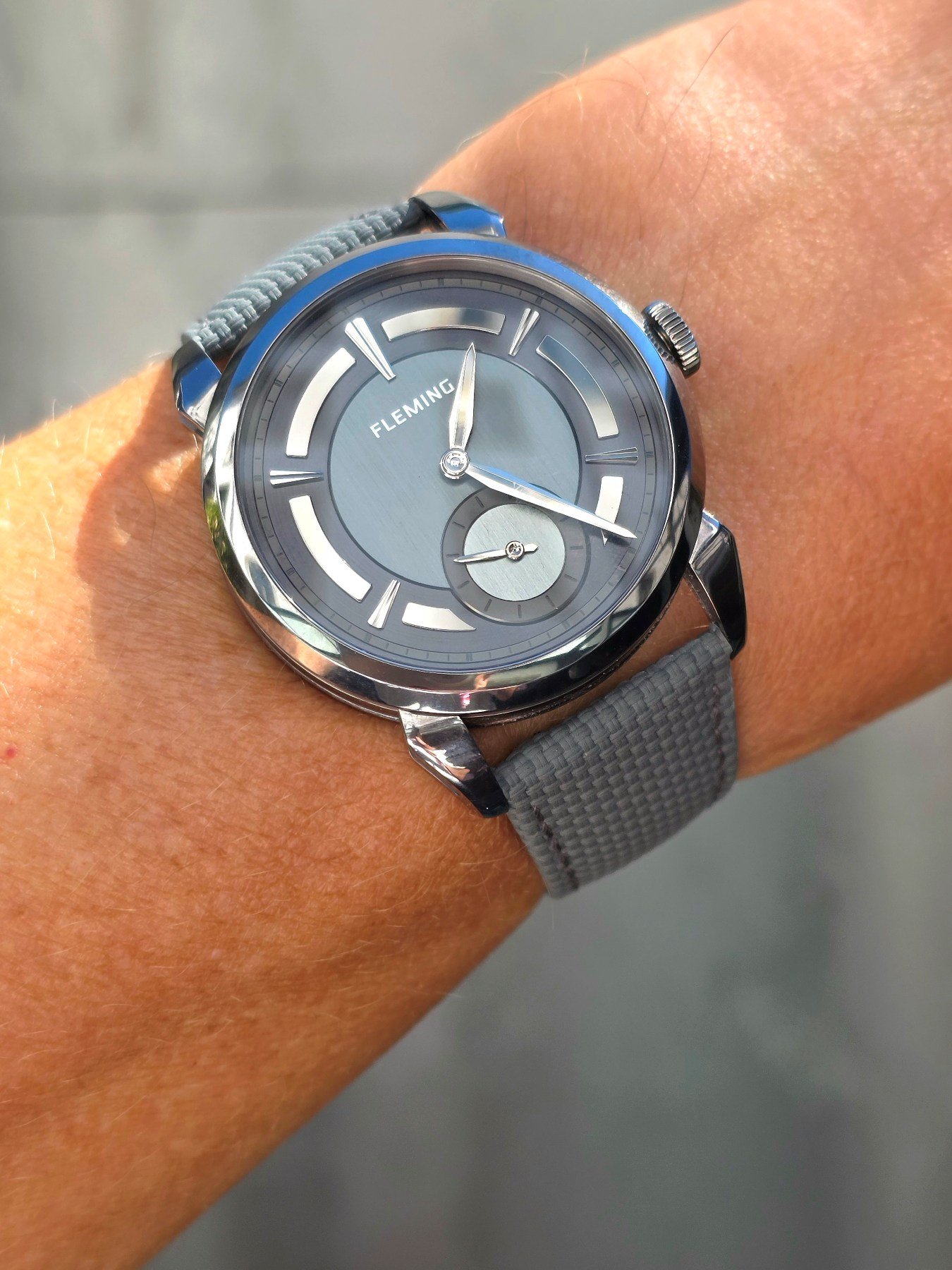 Fleming Series 1 Mark II Pacific on the wrist during the Geneva Watch Days 2026