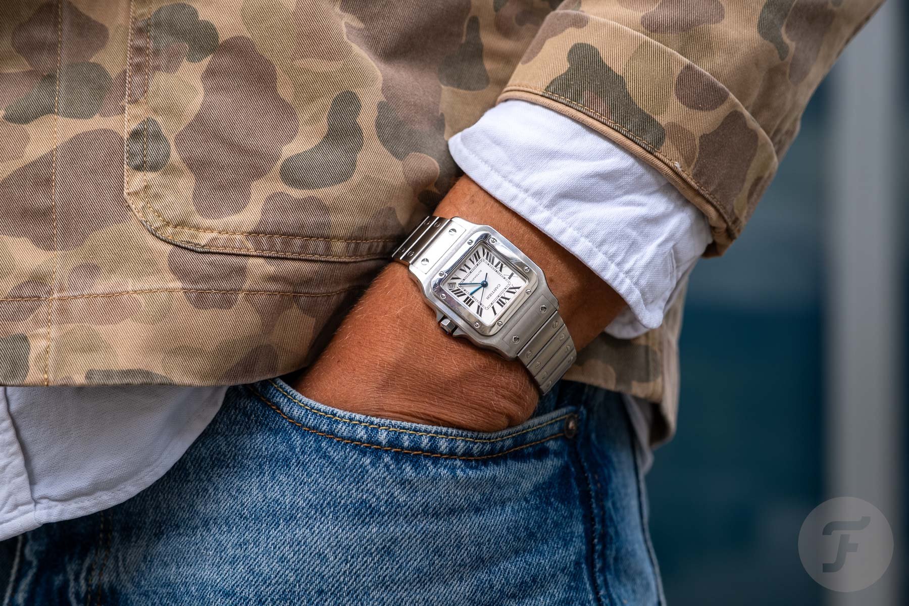 Cartier Santos Galbée XL pocket shot
