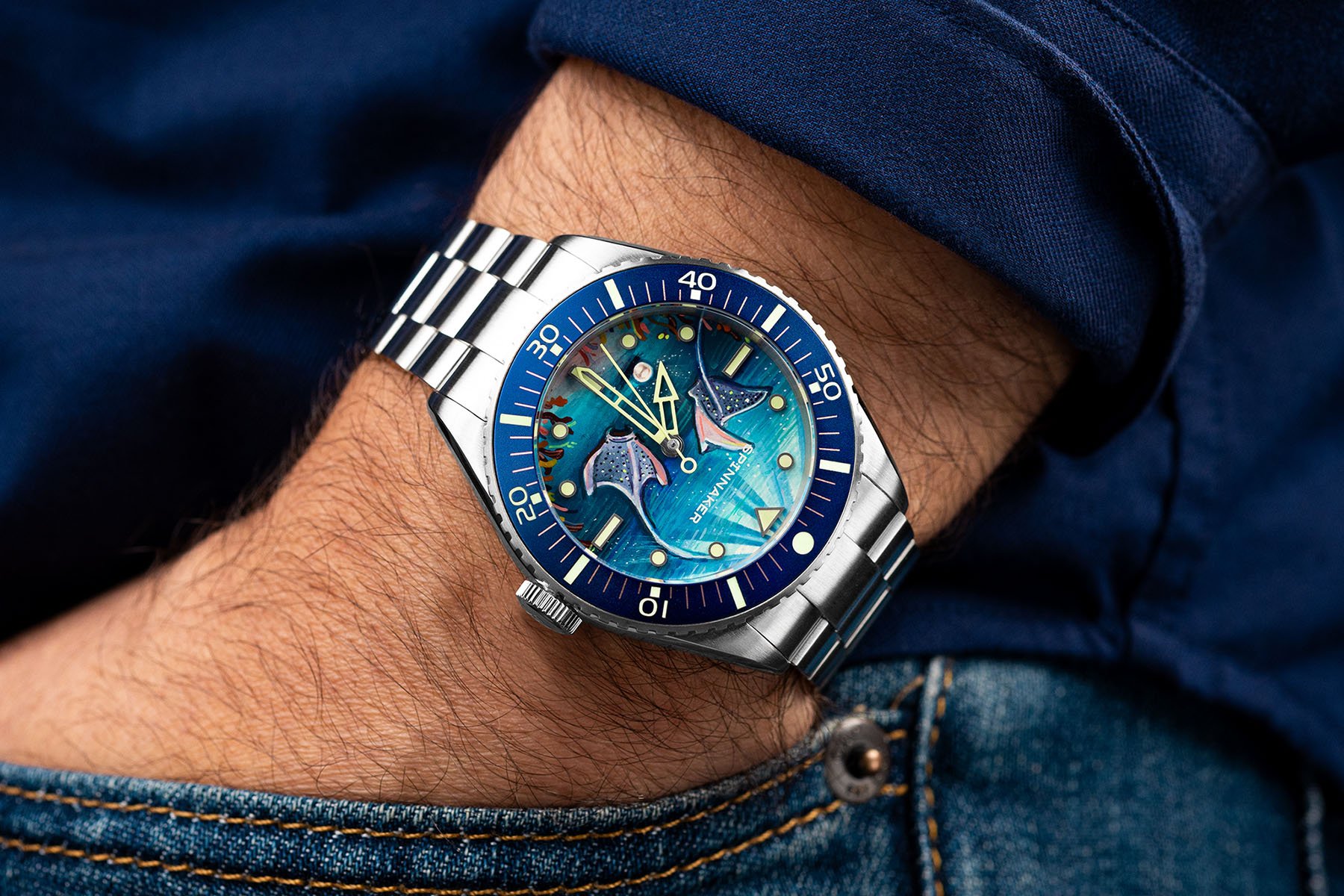 IFL Watches Spinnaker Spence Underwater Dancers pocket shot