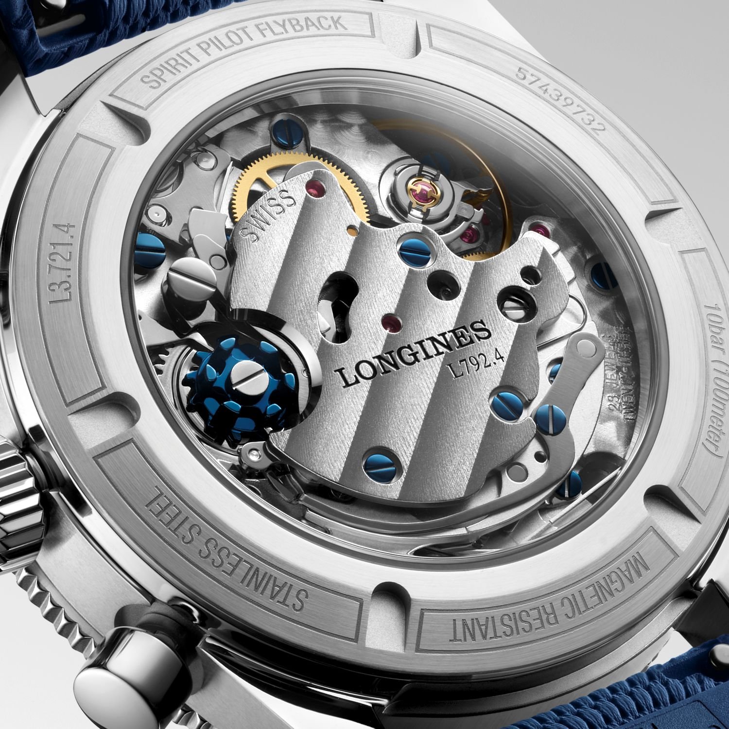 Movement inside the Longines Spirit Pilot Flyback