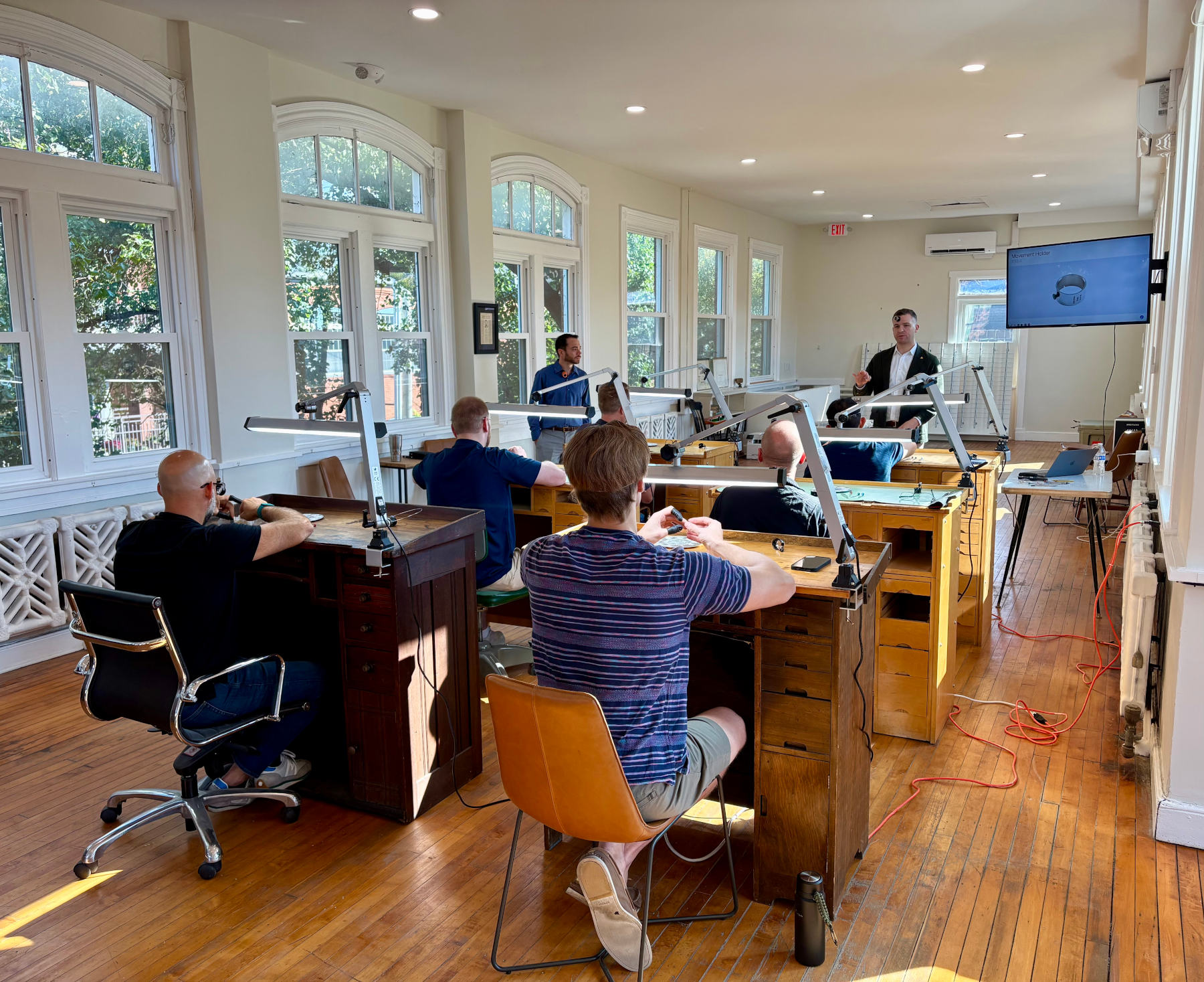 watchmaking class at Lancaster Watch Weekend