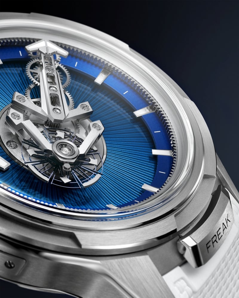Ulysse Nardin Freak One Blue Enamel hour disc