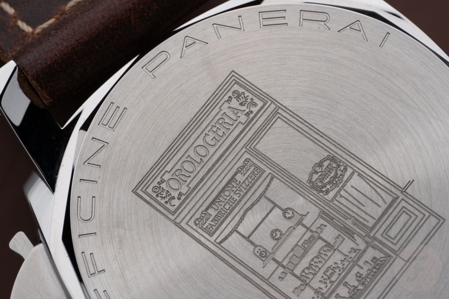 Panerai Luminor Firenze 8 Giorni PAM01794 case back engraving