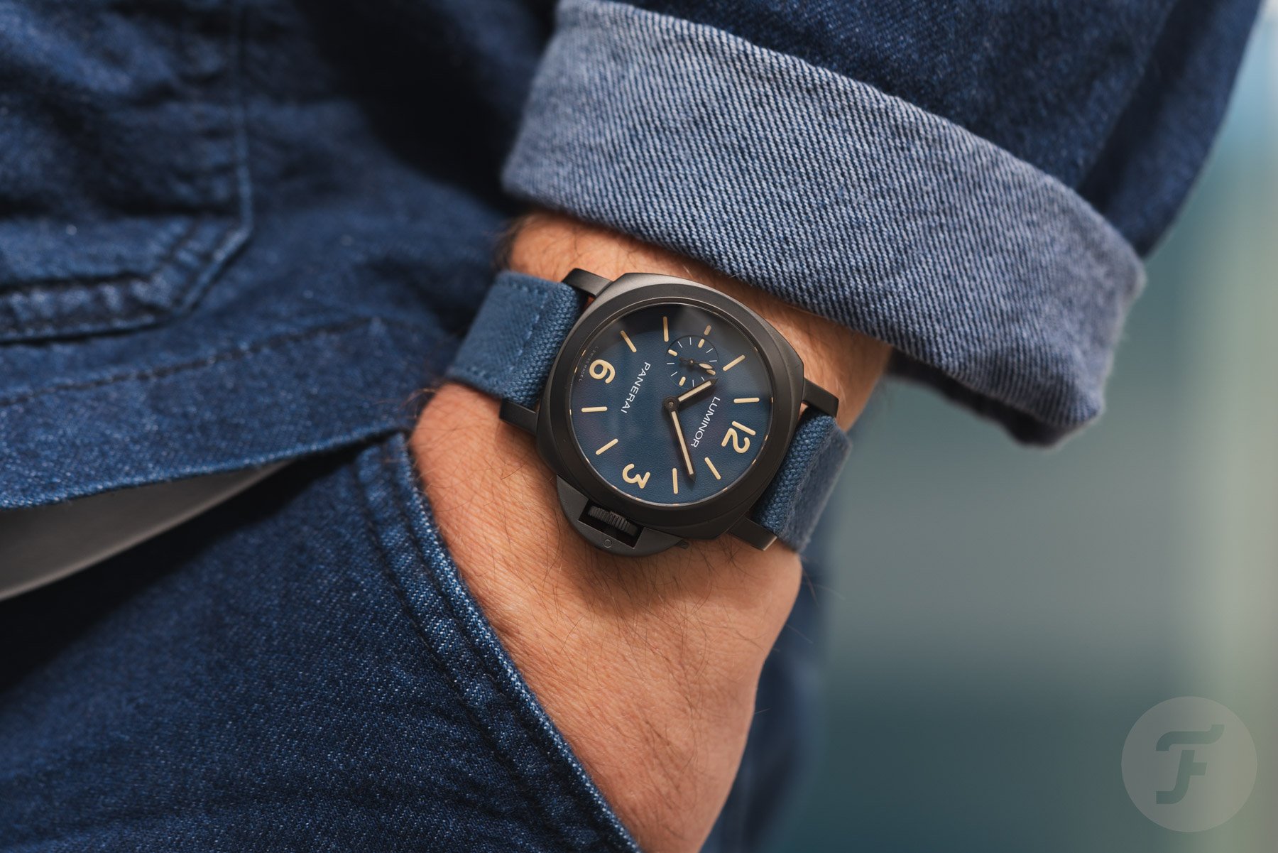 Panerai Luminor PAM01714 pocket shot