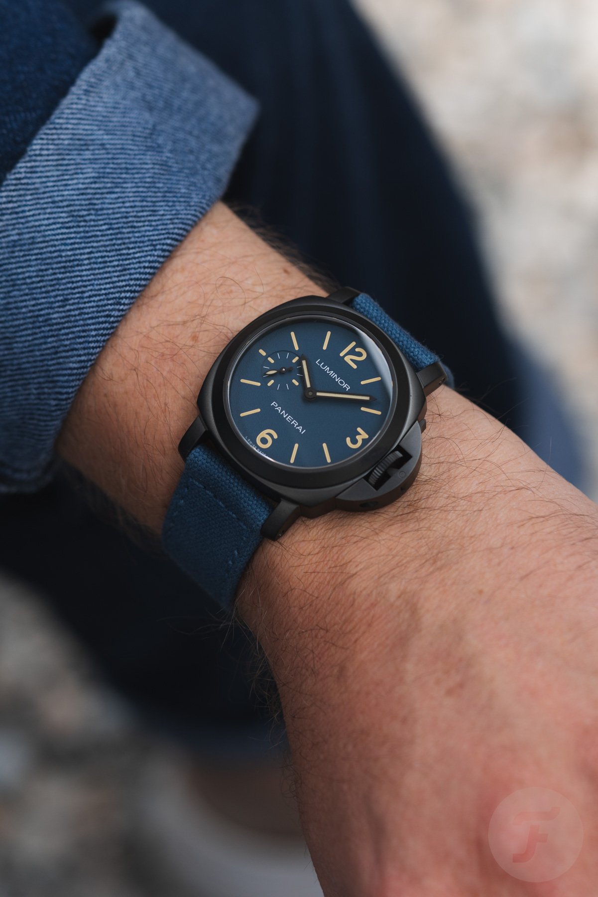 Panerai Luminor PAM01714 on wrist