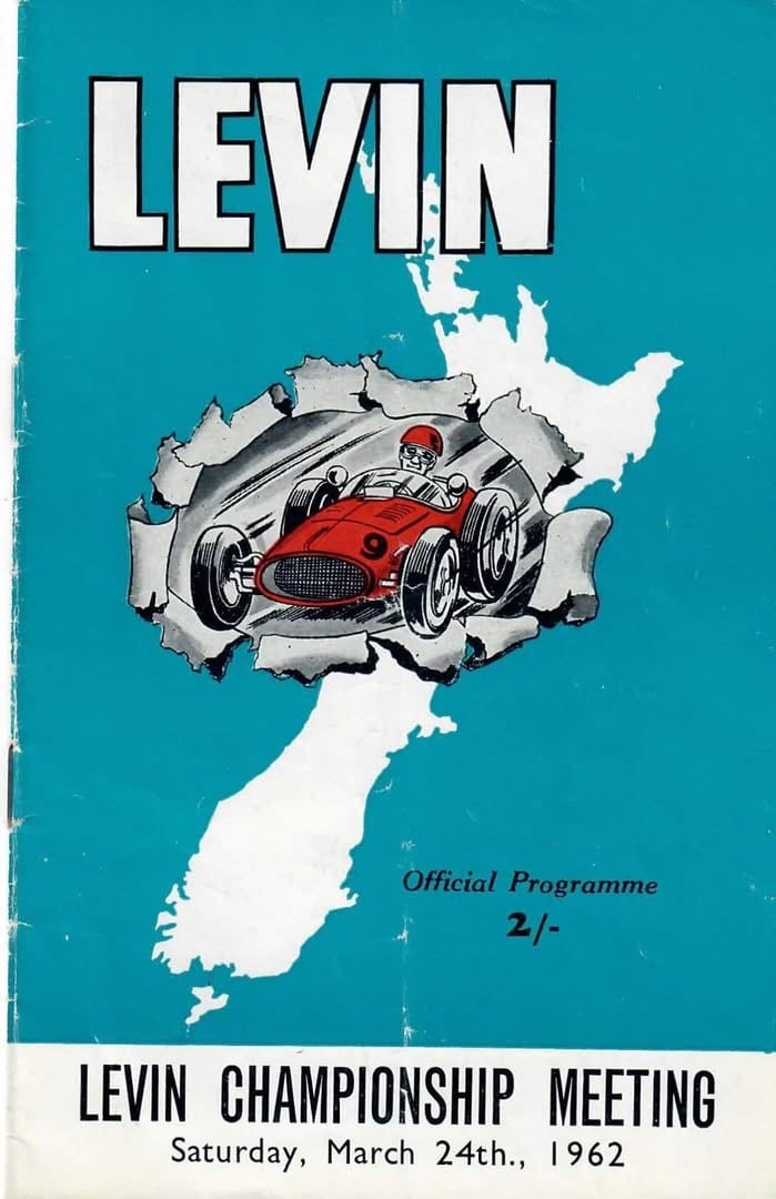 1962 promotional poster for race at Levin Motor Racing Circuit