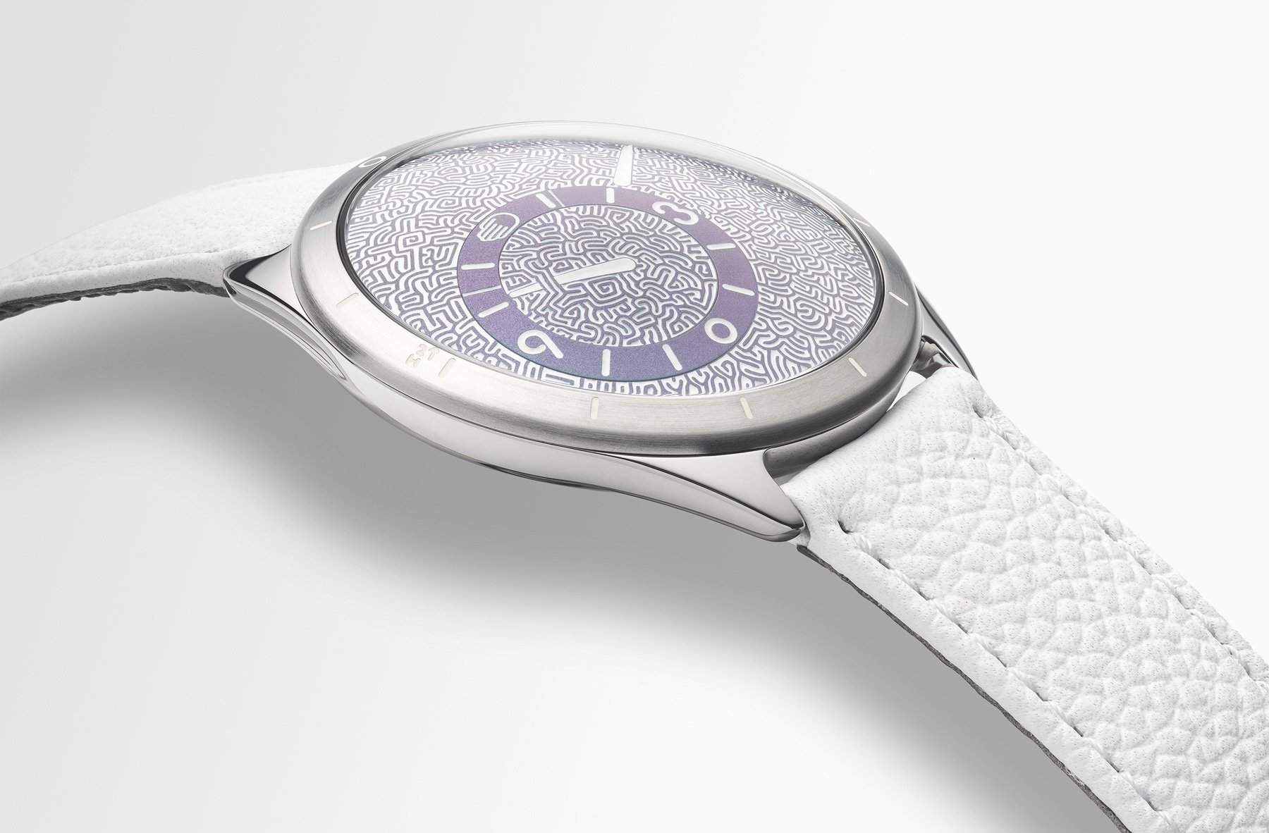 green-dial Ressence Type 9 Jules Wittock angled profile view