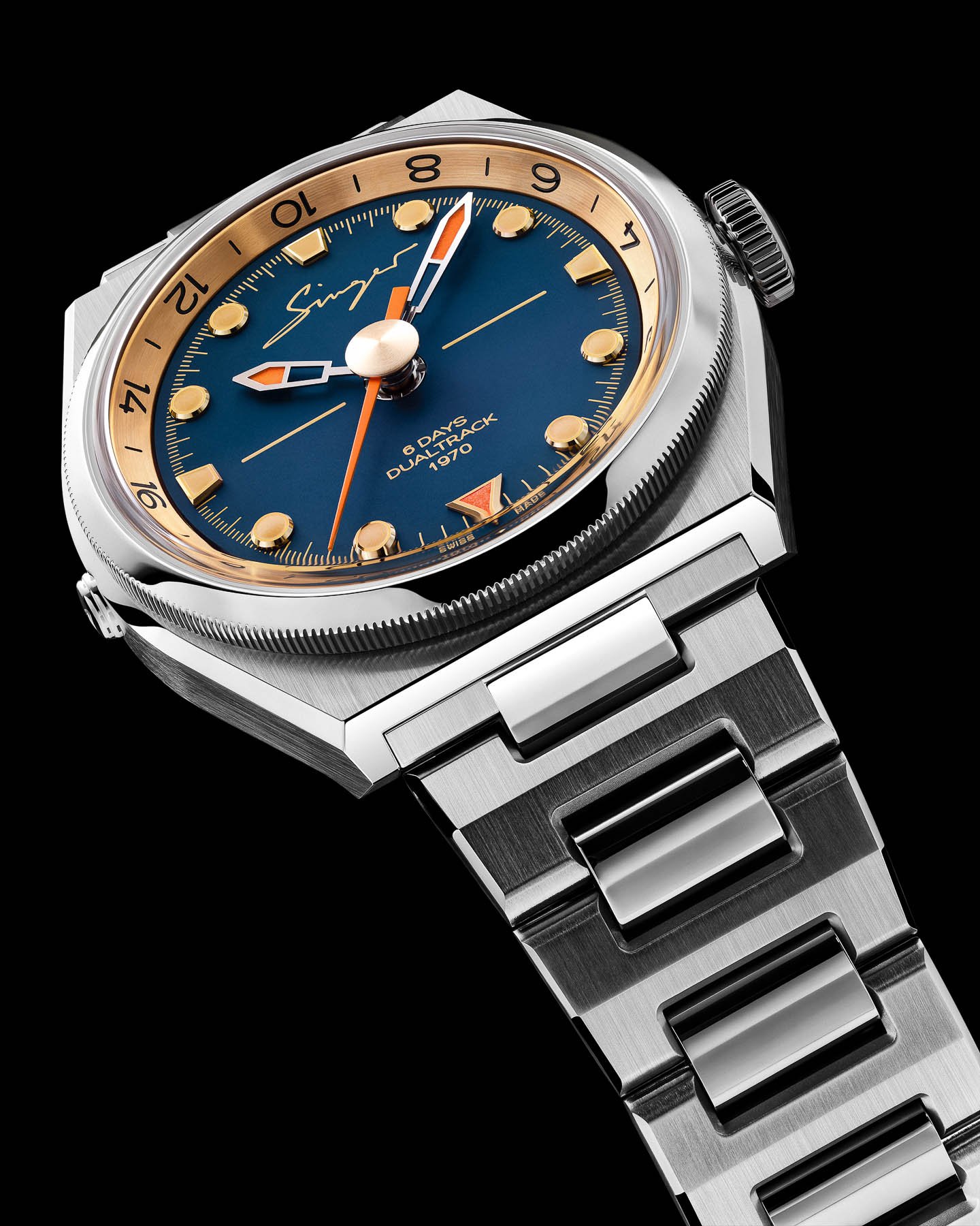 September 2026 releases — blue-dial Singer Reimagined 1970 DualTrack