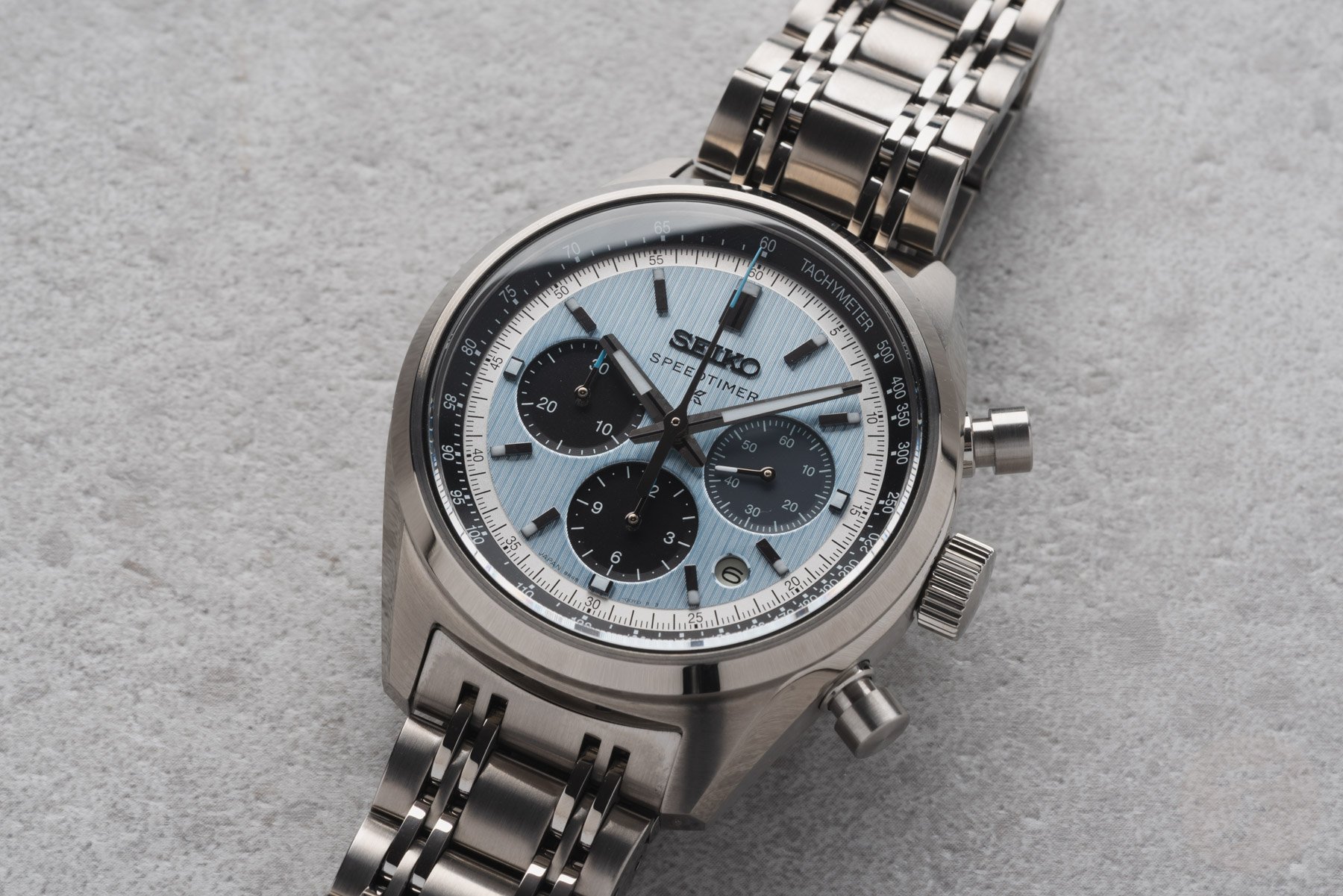 Seiko Speedtimer Mechanical Chronograph HBD001 flat-lay