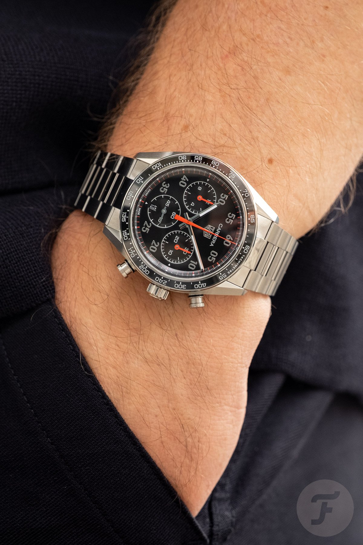 black-dial 2026 TAG Heuer Carrera Chronograph Sport pocket shot