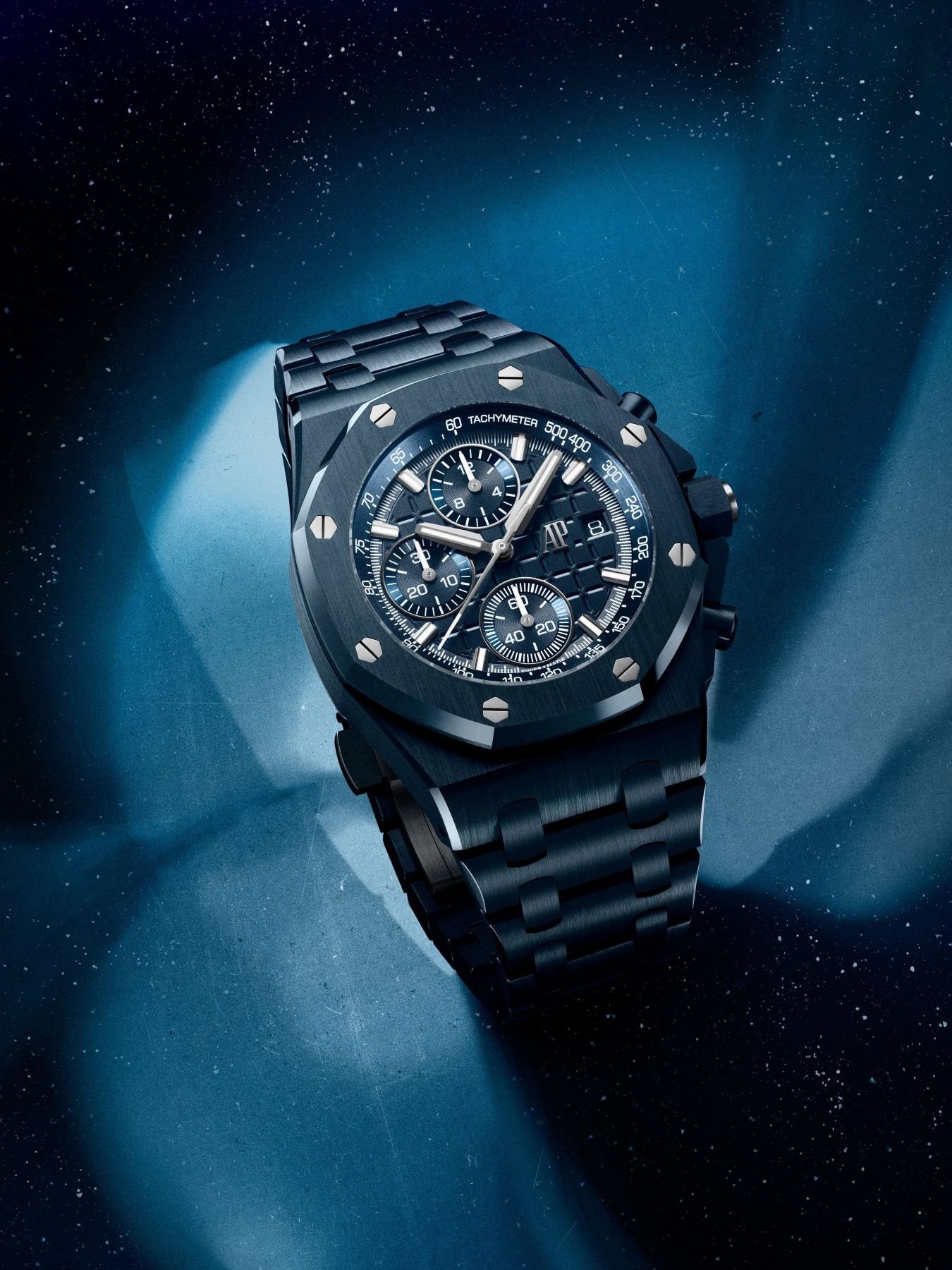 Audemars Piguet Royal Oak Offshore Selfwinding Chronograph reference 26238CD in blue ceramic